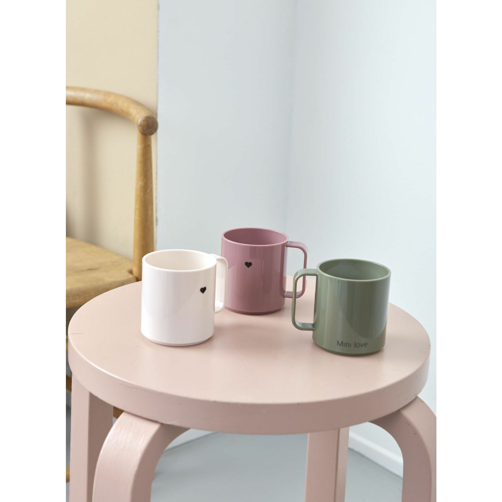 Design Letters Mini Love Mug With Handle, Pink
