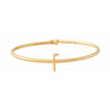 Design Letters My Bangle F Bangle, 18k Gold Plated Silver