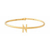 Design Letters My Bangle N Bangle, 18k Gold Plated Silver