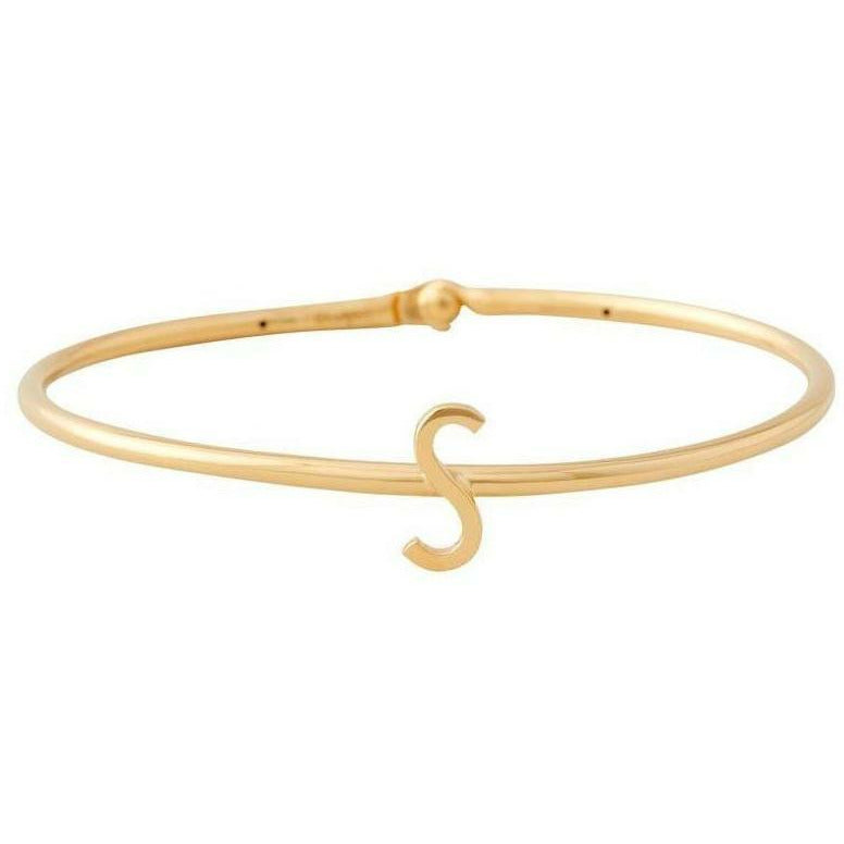 Design Letters My Bangle S Blangle S, argento placcato in oro 18k