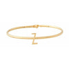 Design Letters My Bangle Z Bangle, 18k Gold Plated Silver