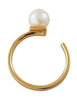 Design Letters Pearl -druppelring 18K GOUD VERPLAATS