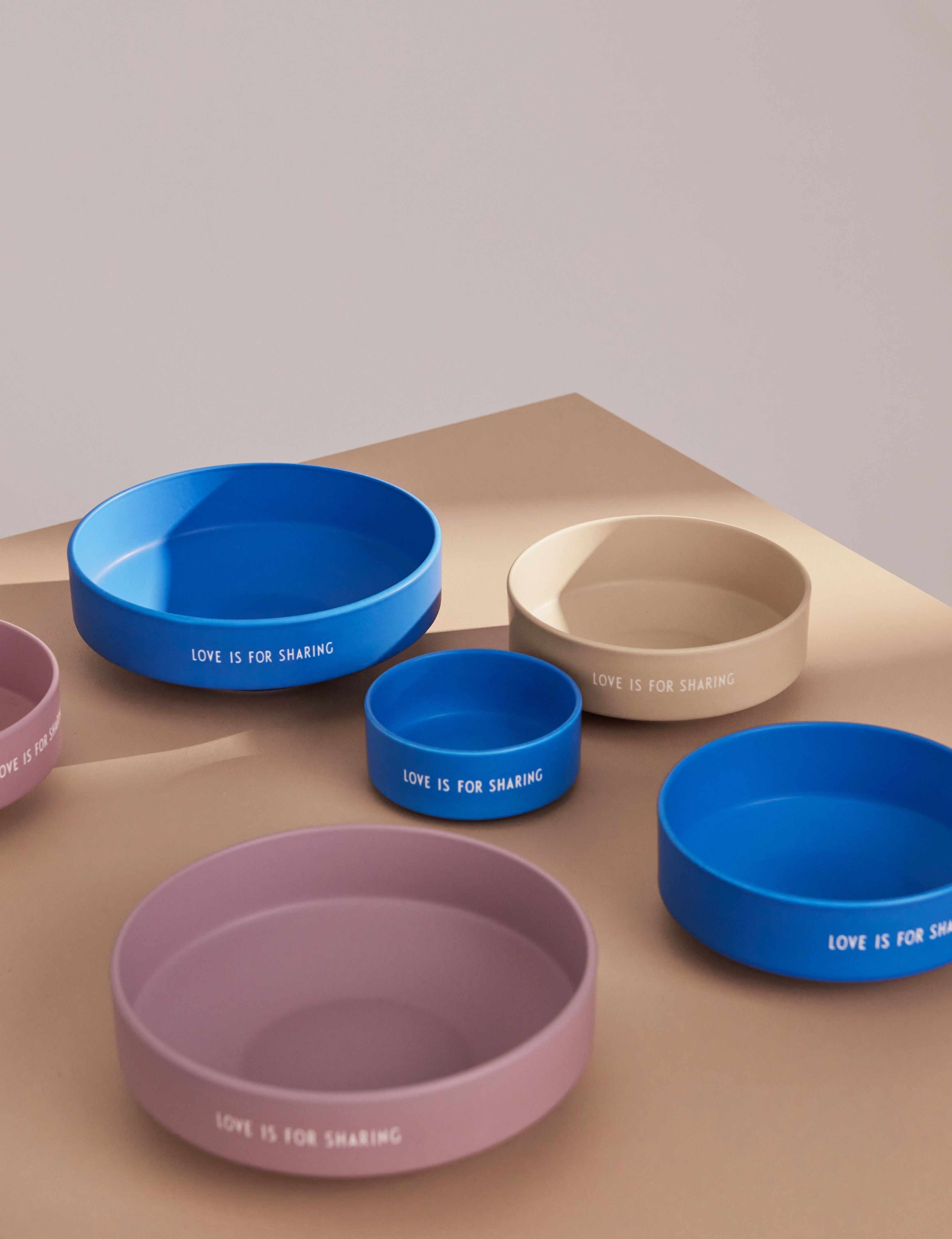 Design Lettere Snack Bowl, Cobalt Blue