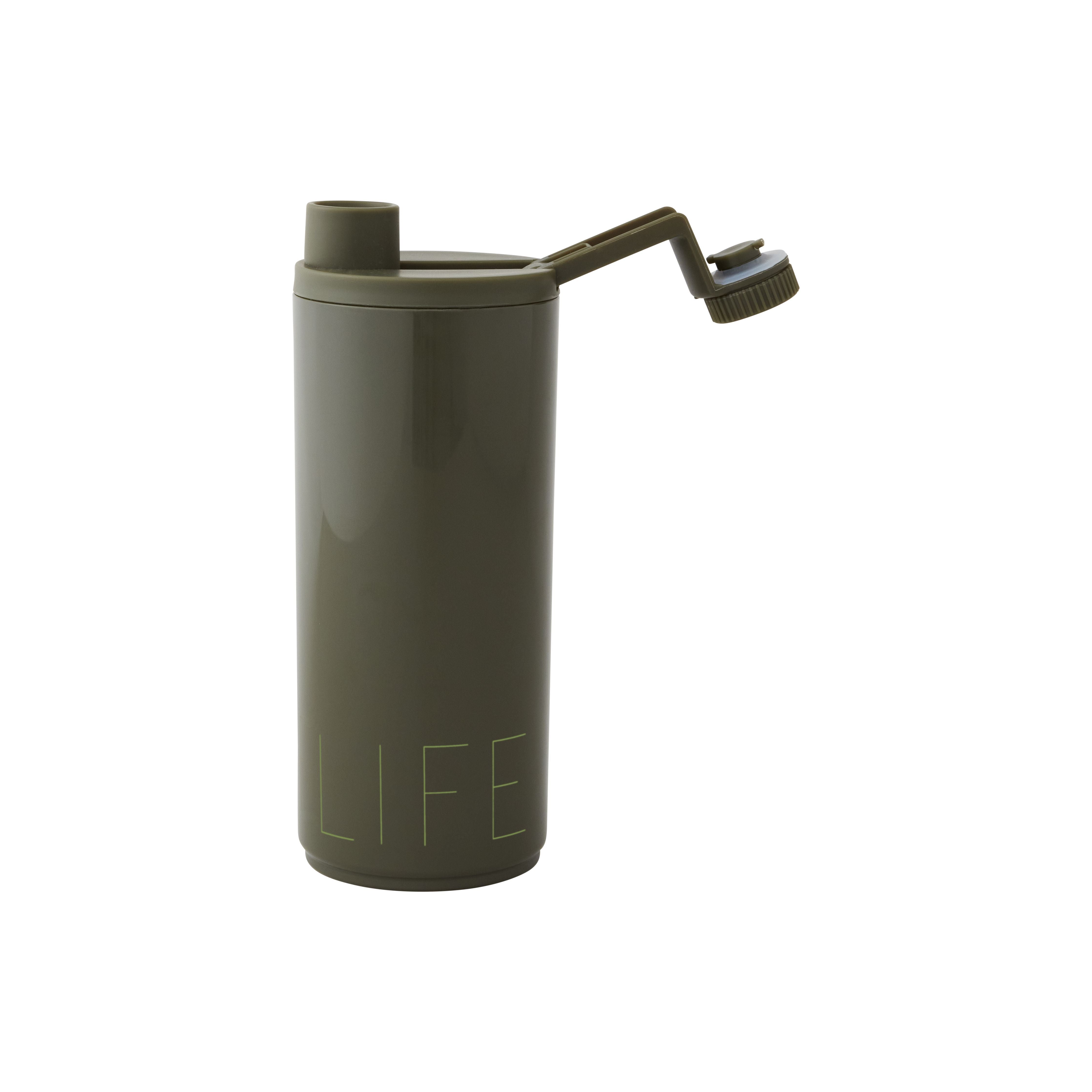 Design Letters Sports Bottle 500 Ml, Olive