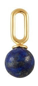 Letras de diseño Costeo de caída de piedra 5 mm de 18 km plateado chapado en oro, lapis lazuli azul