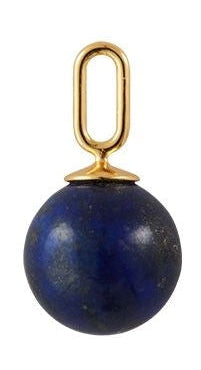 Cartas de diseño Coste de caída de piedra 8 mm de 18 km plateado chapado en oro, lapis lazuli azul