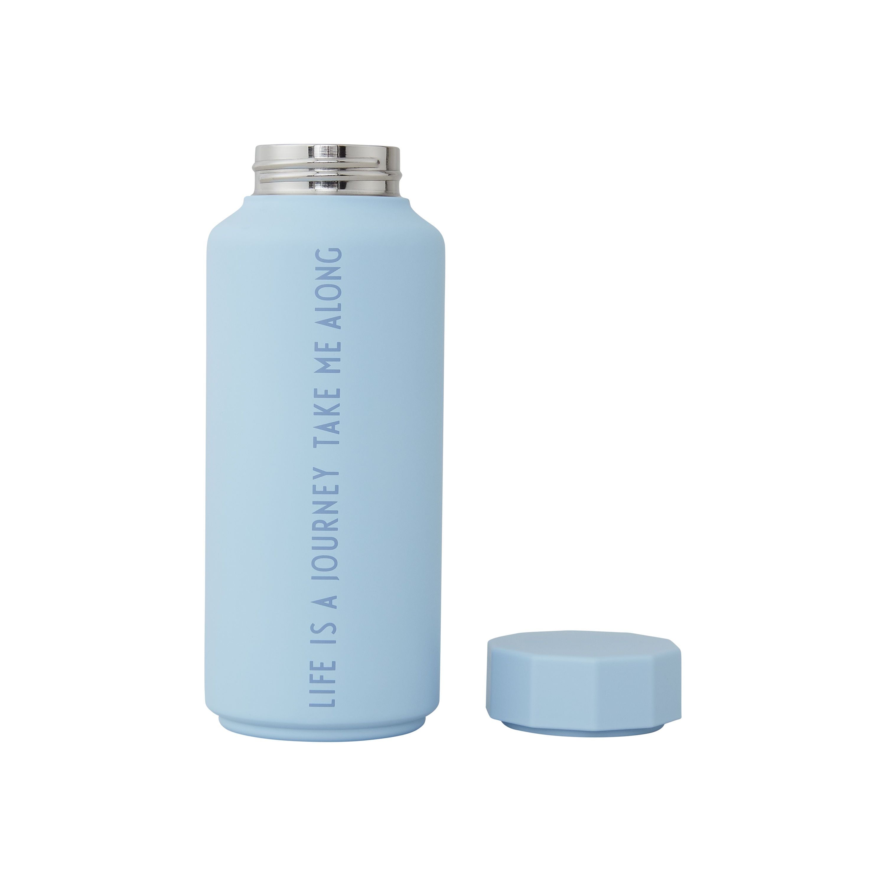 Design Letters Édition spéciale Thermo Bottle Life, bleu clair