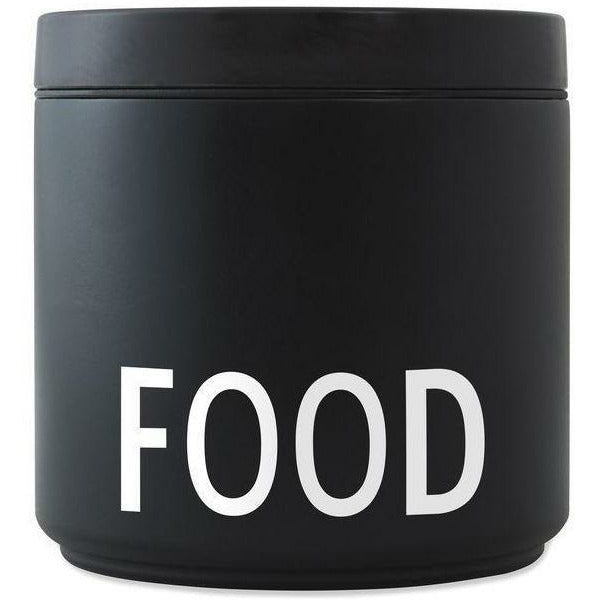 Design Letters Thermos frokostboks stor, sort