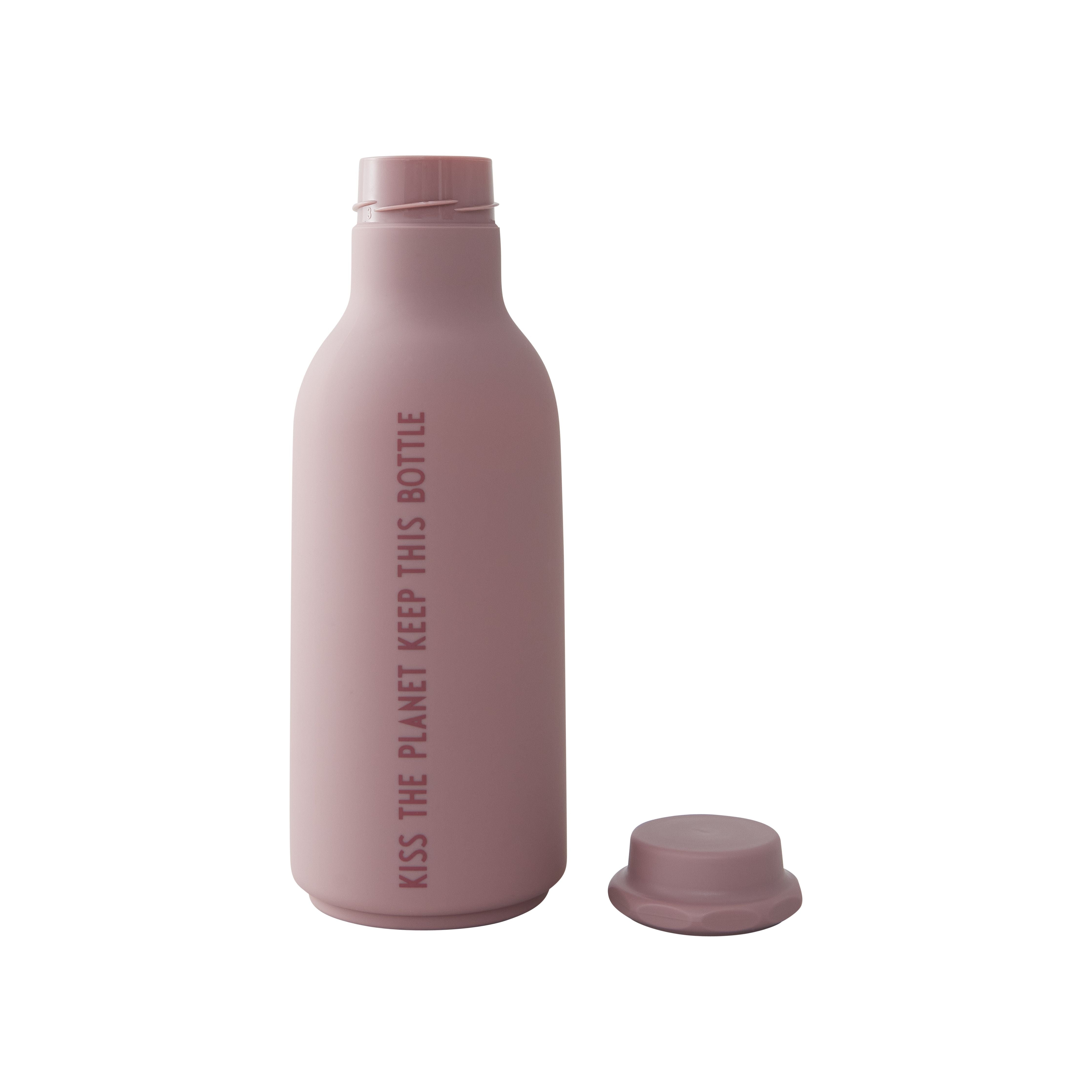 Design Lettere to Go Bottle Water Bottle 500 ml, rosa scuro