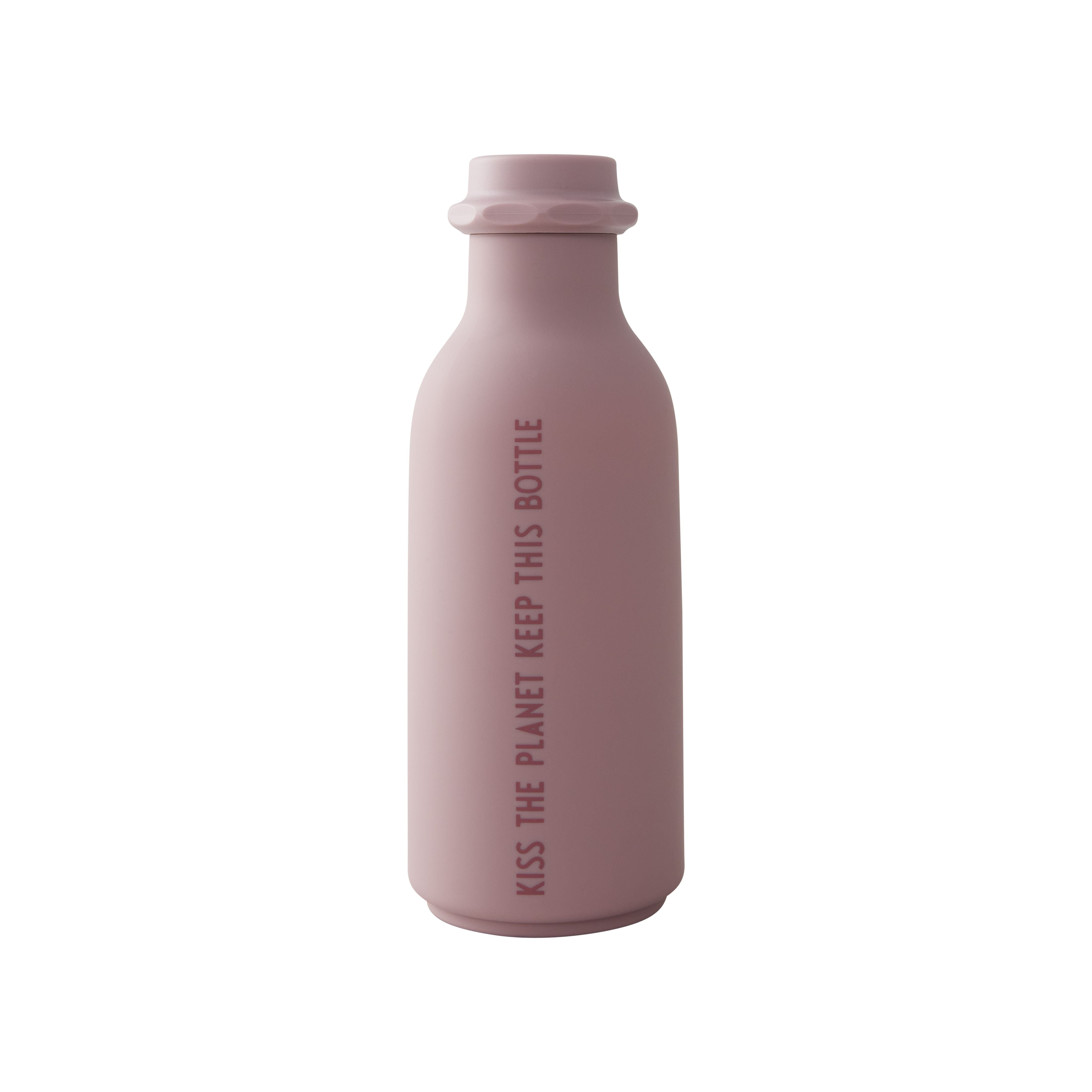 Diseñe letras para ir botella de botella de agua 500 ml, rosa oscuro