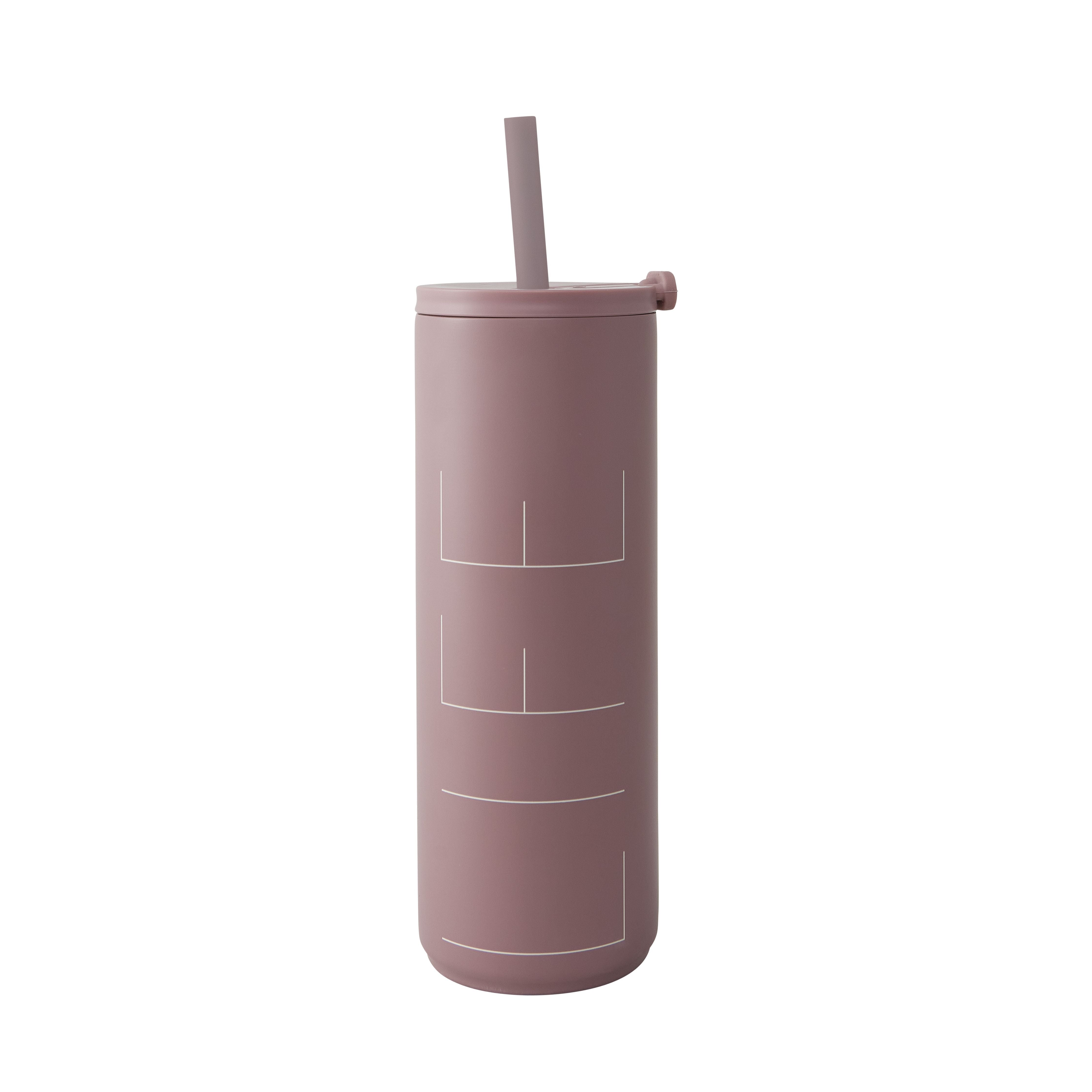 Design Letters Rejs Thermal Straw Cup 500 ml, Ash Rose
