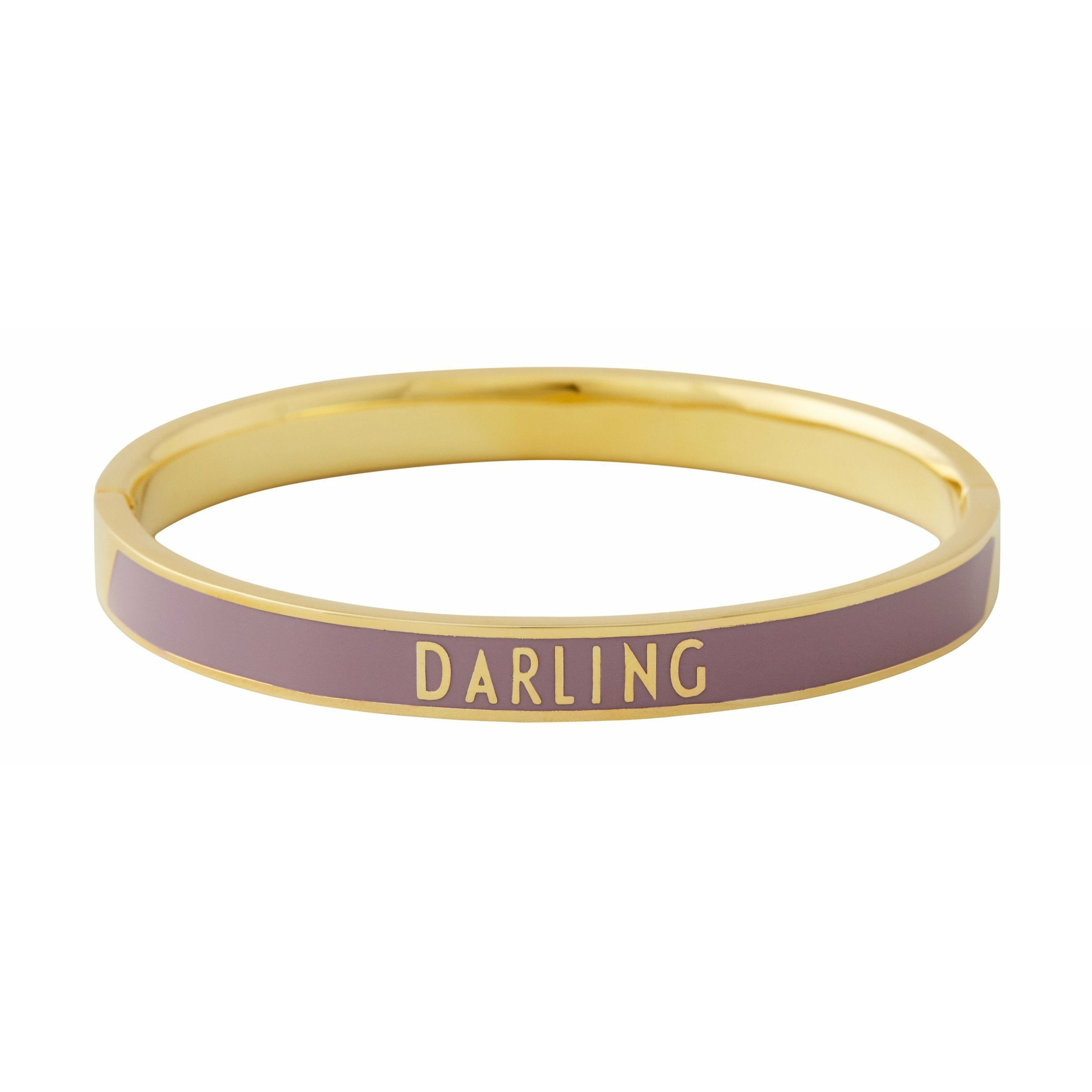 Design Letters Word Candy Bracciale Darling Ottone Gold Placed, Violet