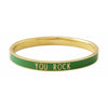 Design Letters Word Candy -rannekoru You Rock Brass Gold Platted, Green