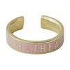 Design Letters Word Candy Ring Sweetheart Brass Gold PoSted, roze