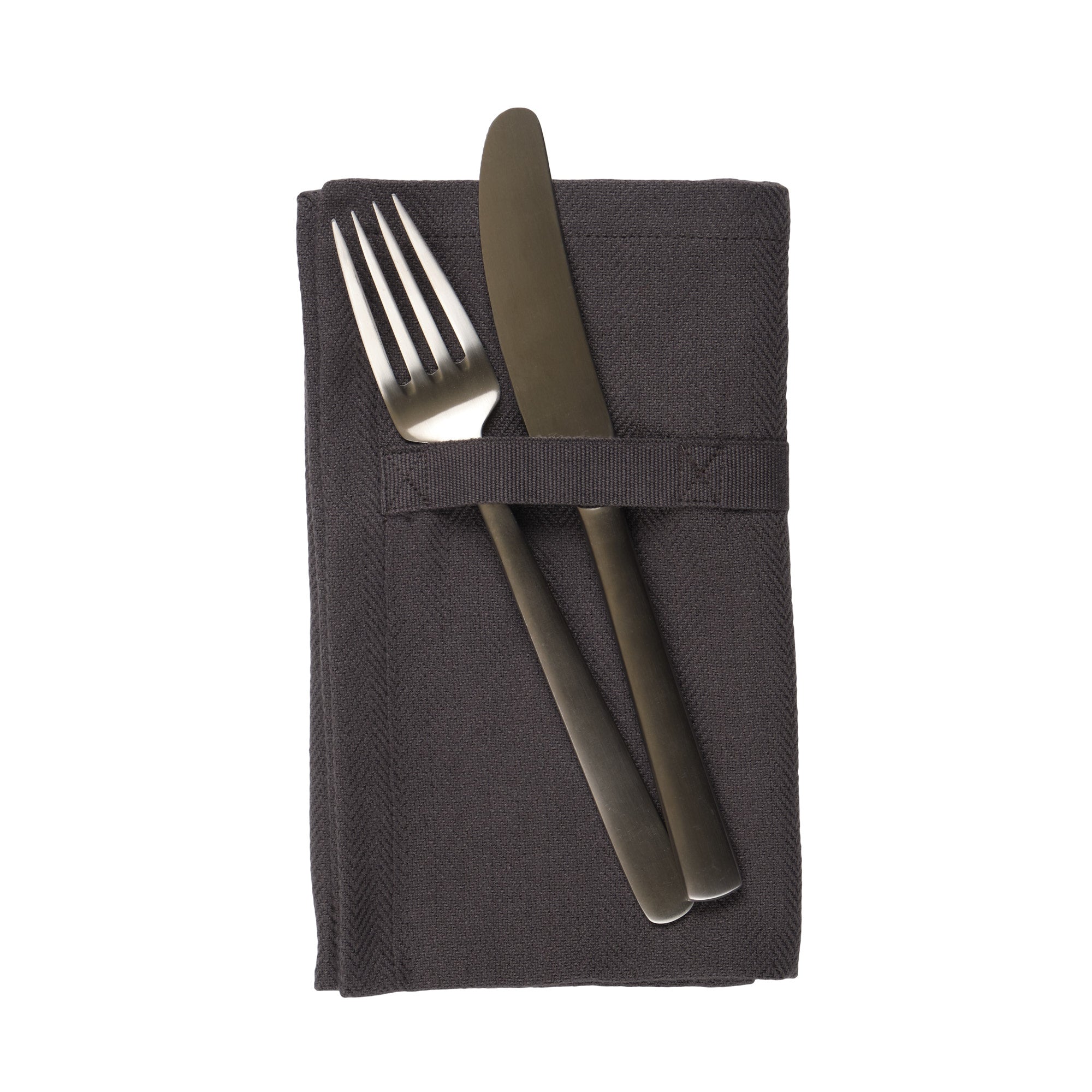 The Organic Company Dinner Napkins, Dark Grey