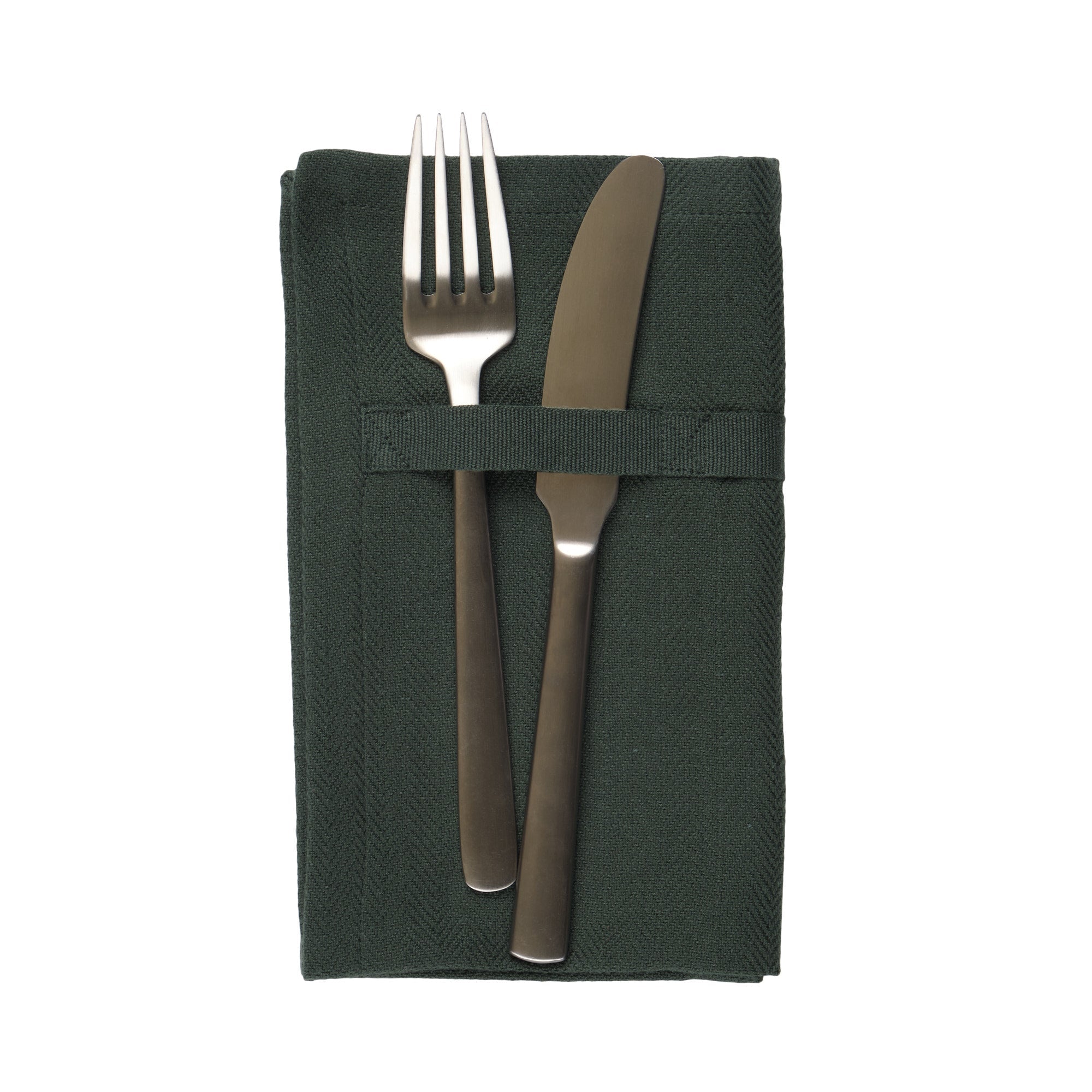 The Organic Company Serviettes de table Vert foncé