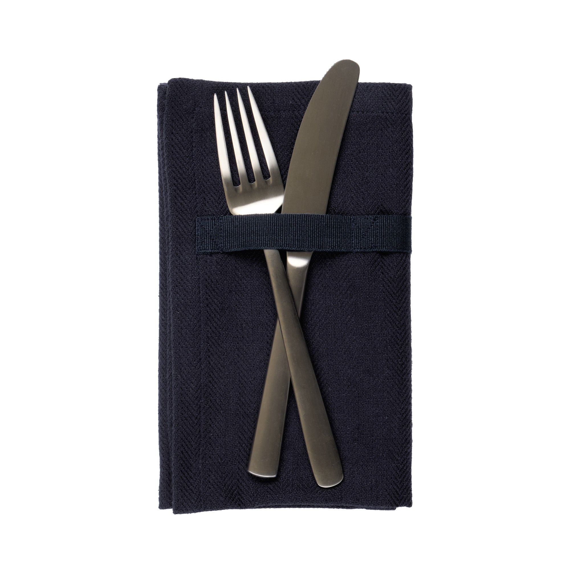 The Organic Company Serviettes de table Bleu foncé