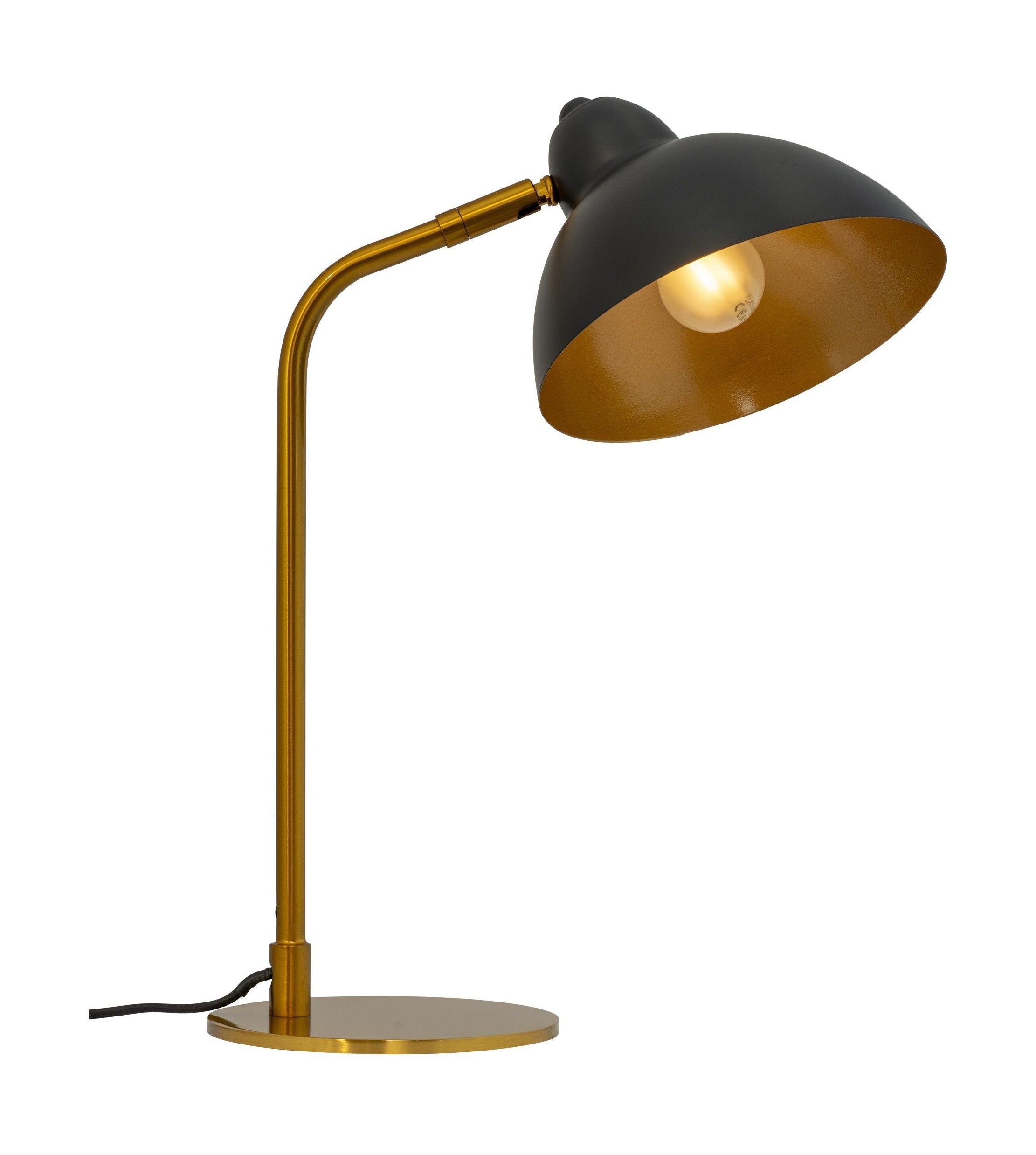 Dyberg Larsen Futura bordlampe messing/svart, liten