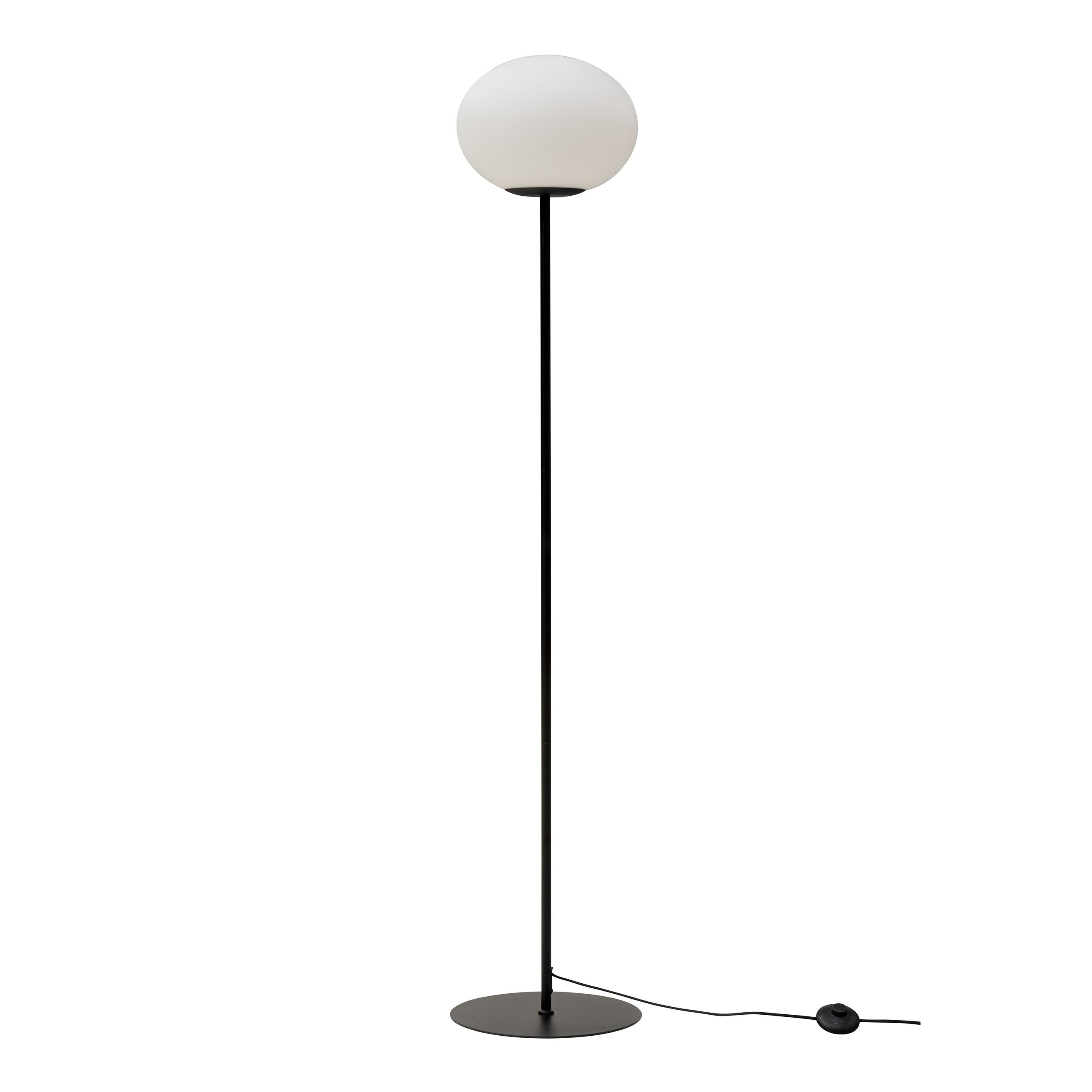 Dyberg Larsen Princess Floor Lamp, Opal/Black