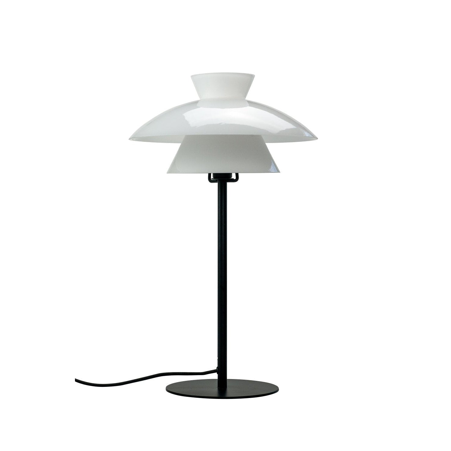 Dyberg Larsen Valby Table Lamp Opal, trois écrans