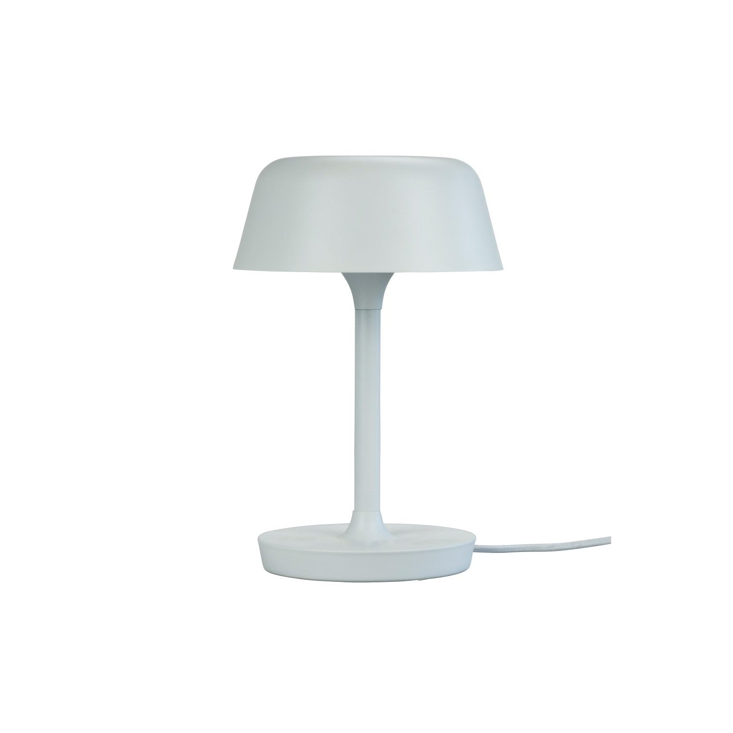 Lampada da tavolo a LED Dyberg Larsen Valencia con filo, bianco/ottone