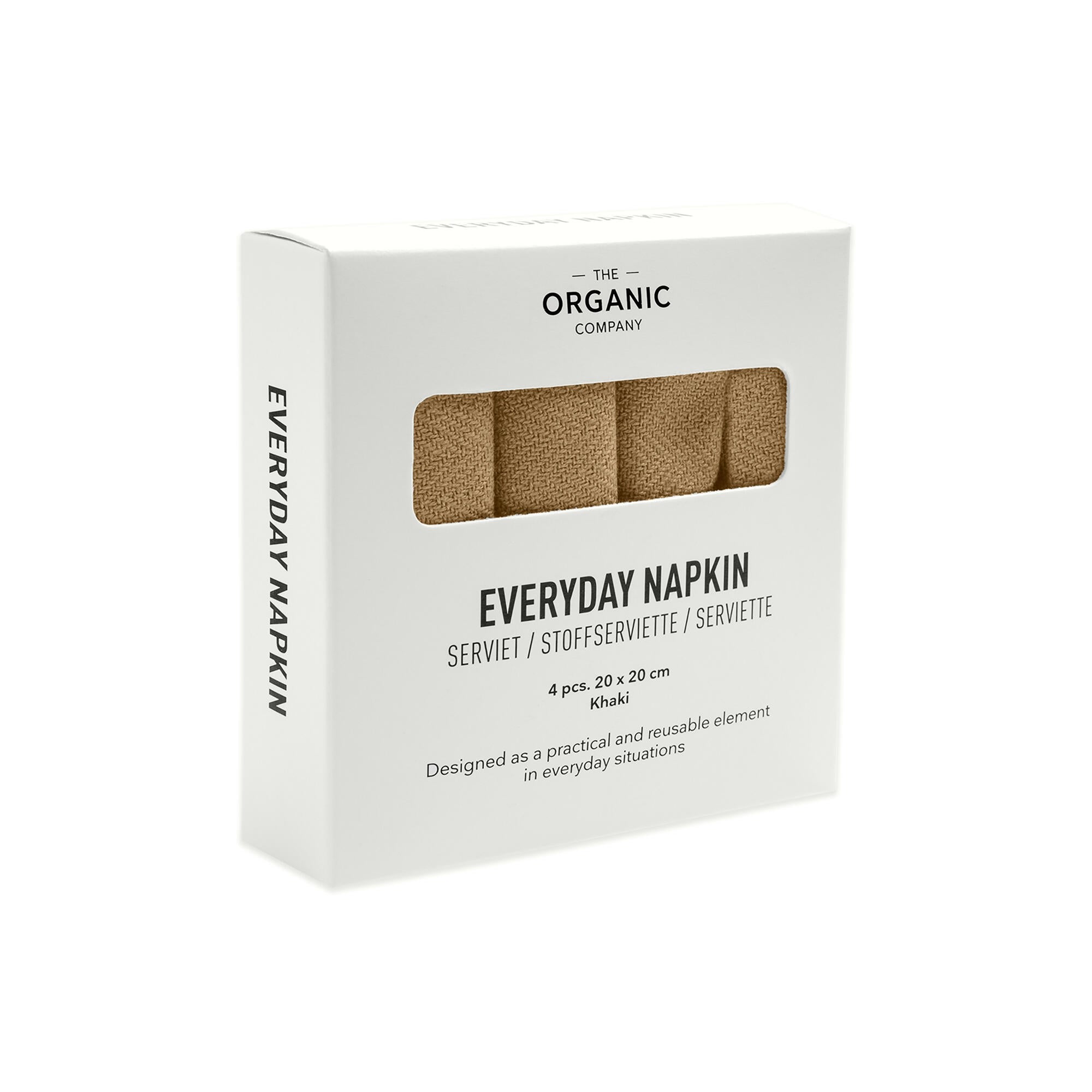 The Organic Company Everyday Napkin, Khaki