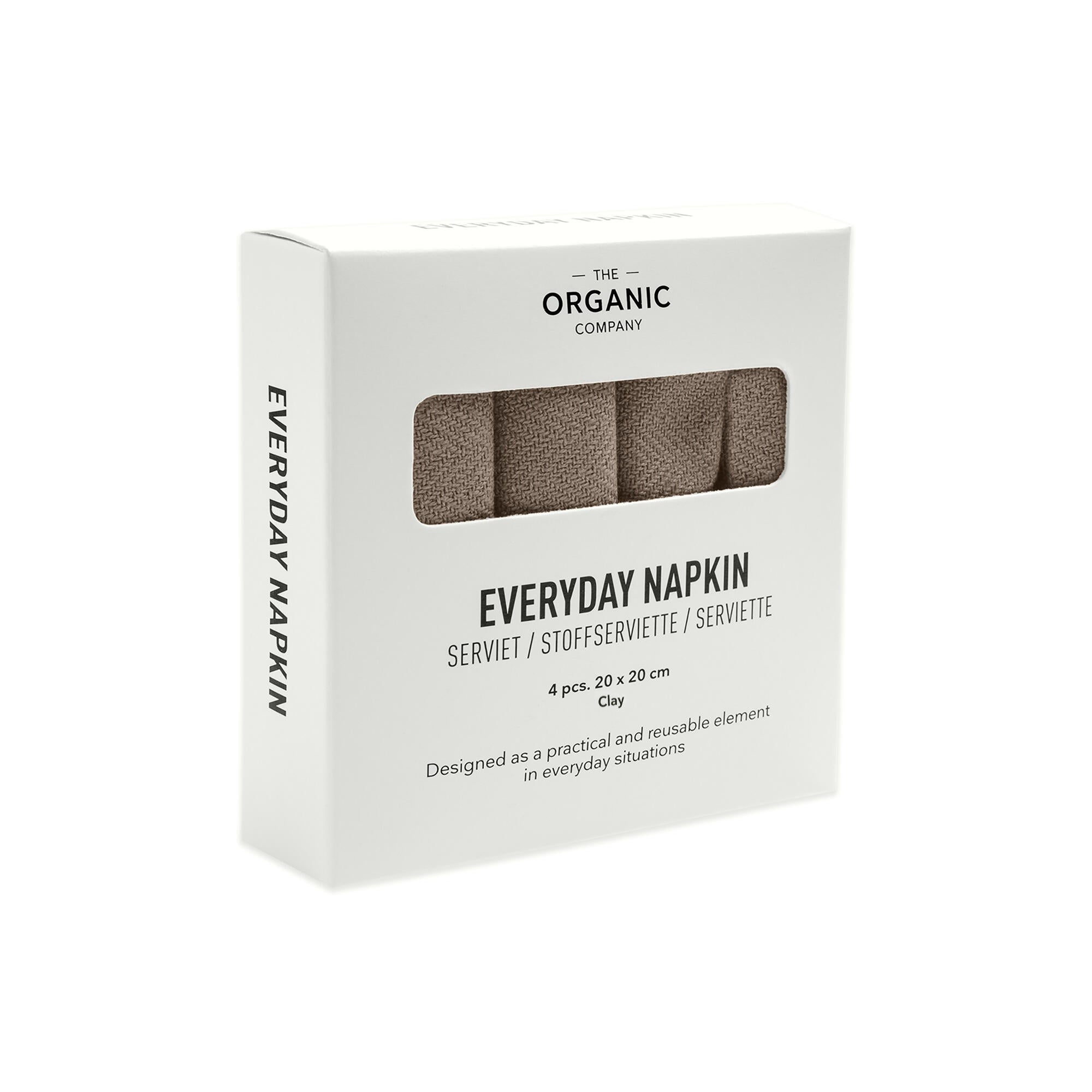 The Organic Company Everyday Napkin, Clay