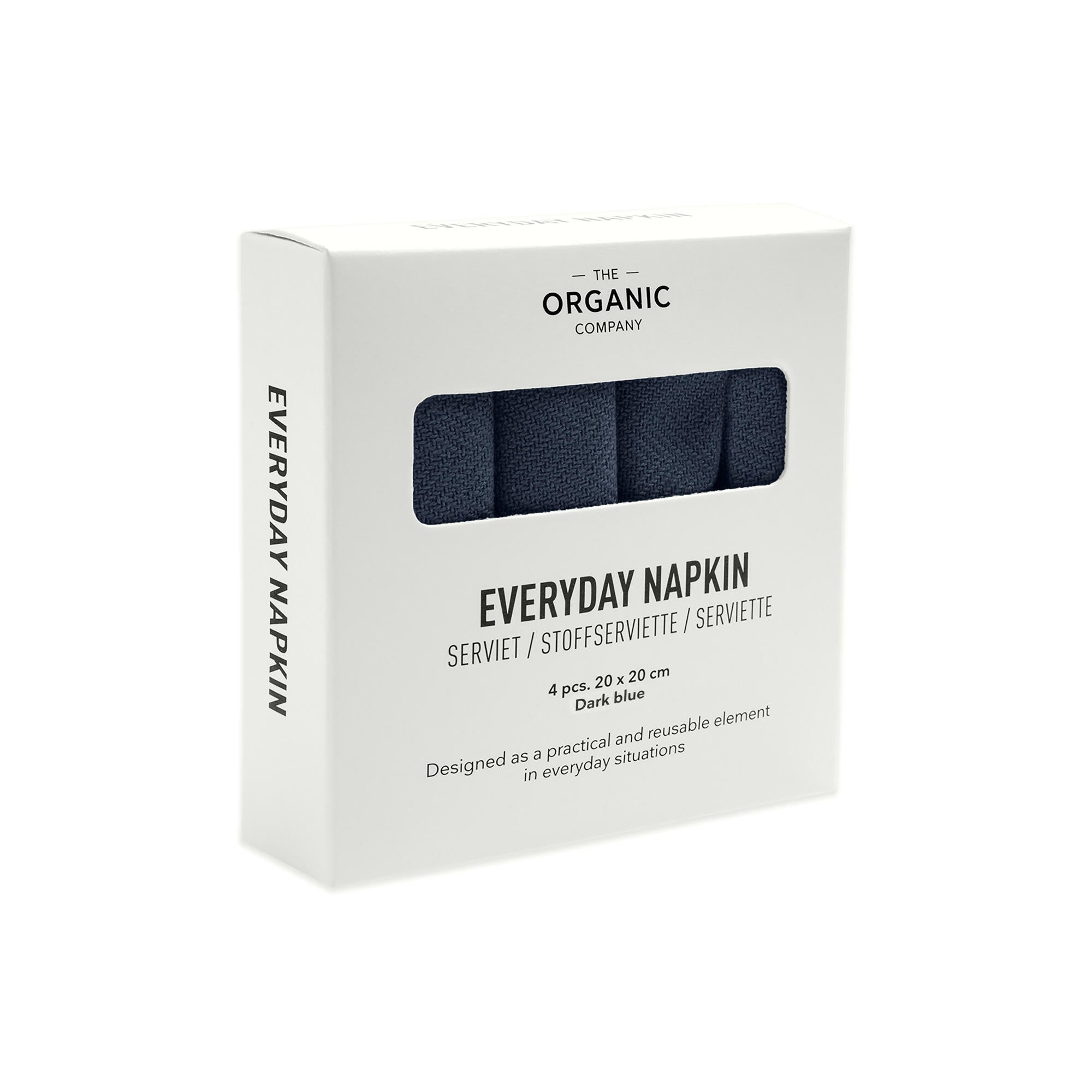 The Organic Company Everyday Napkin, Dark Blue