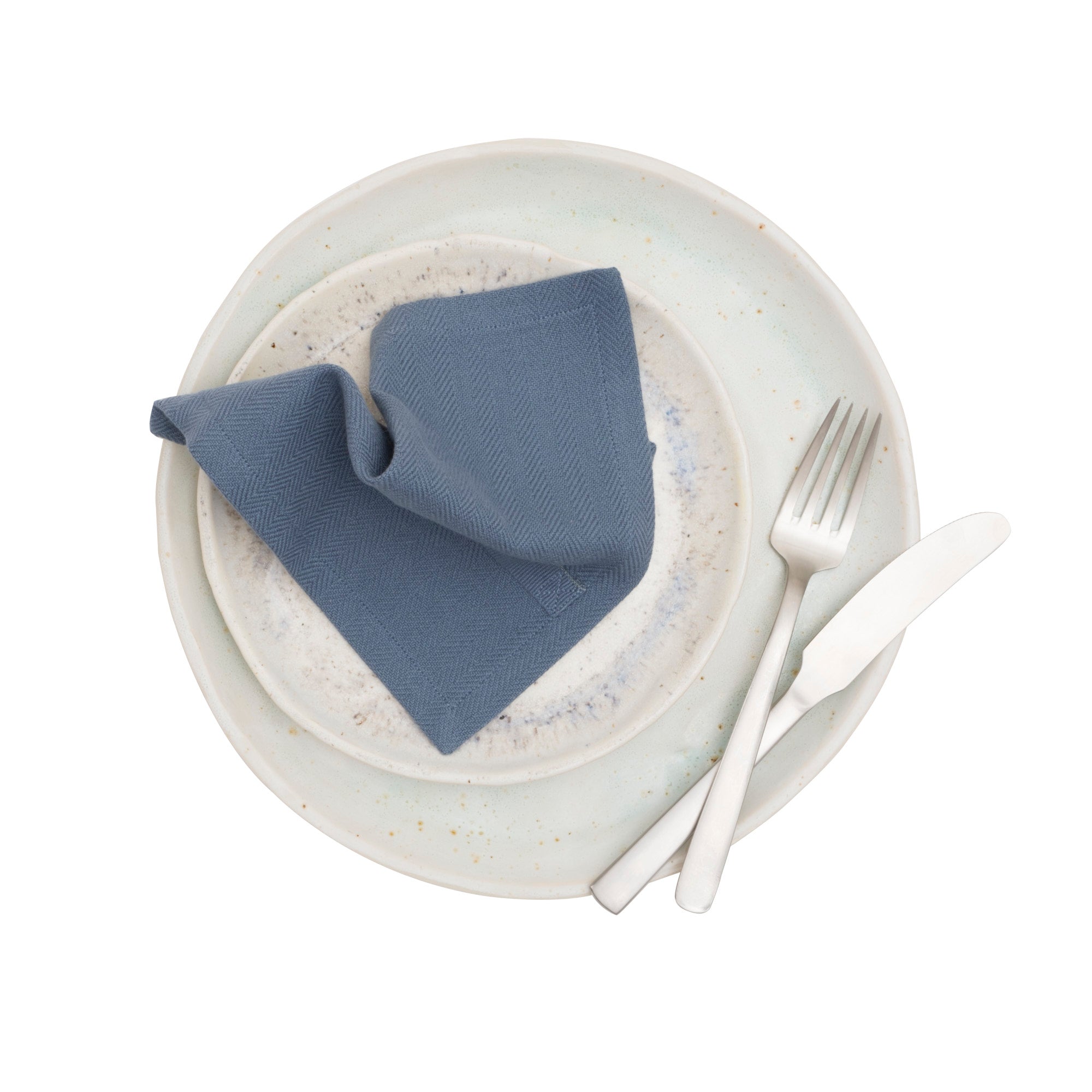 The Organic Company Everyday Napkin, Grey Blue