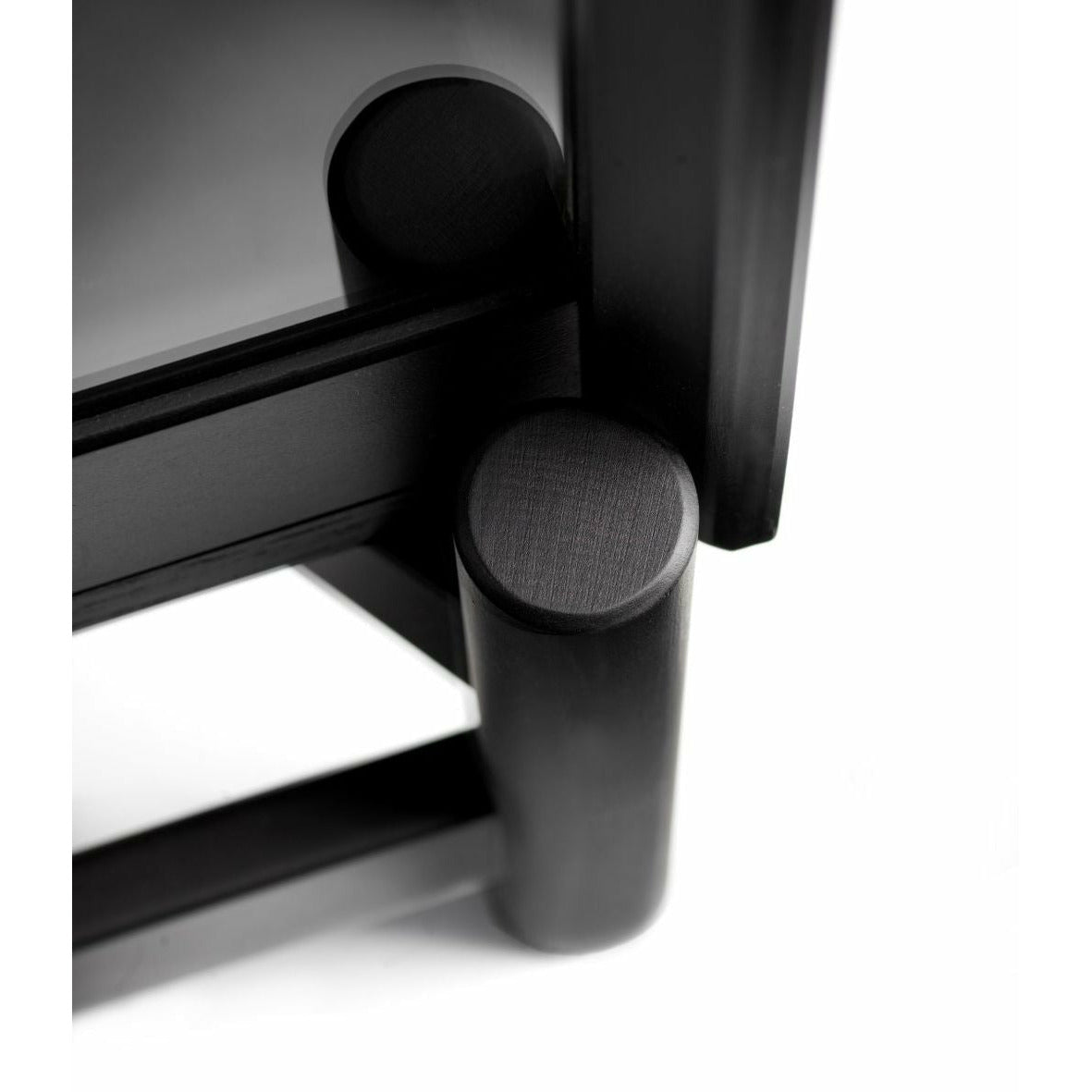 FDB MØBLER A90 Bodne Display Cabinet Beech Black Lacquered, H: 127 cm