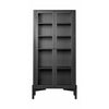  A90 BODERNE Display Cabinet faggio nero laccato H: 178 cm