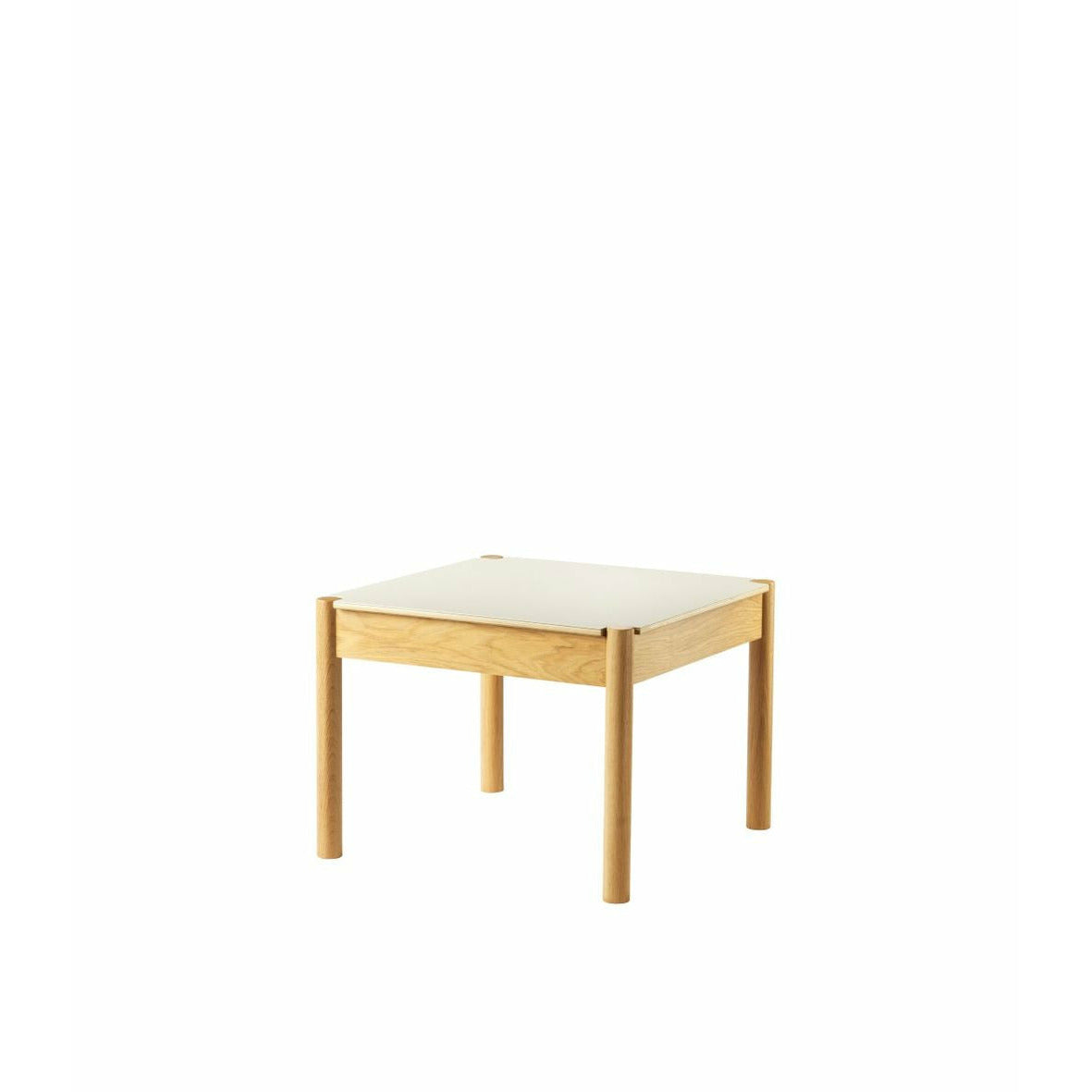 FDB Møbler C44 -sohvapöytä 60x60 cm, luonnollinen/beige harmaa