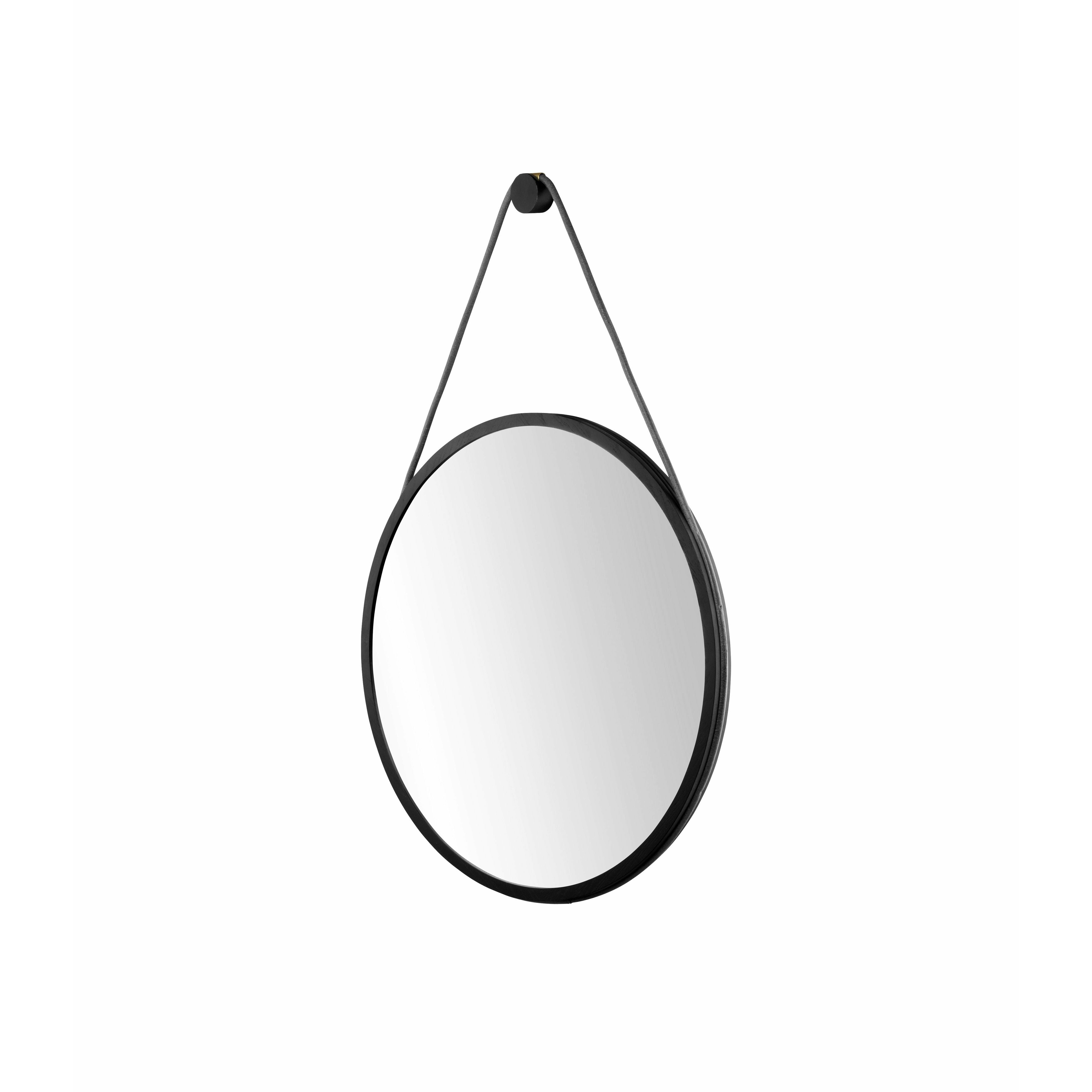 FDB Møbler I3 Mossø Mirror Ø 60 cm, zwart