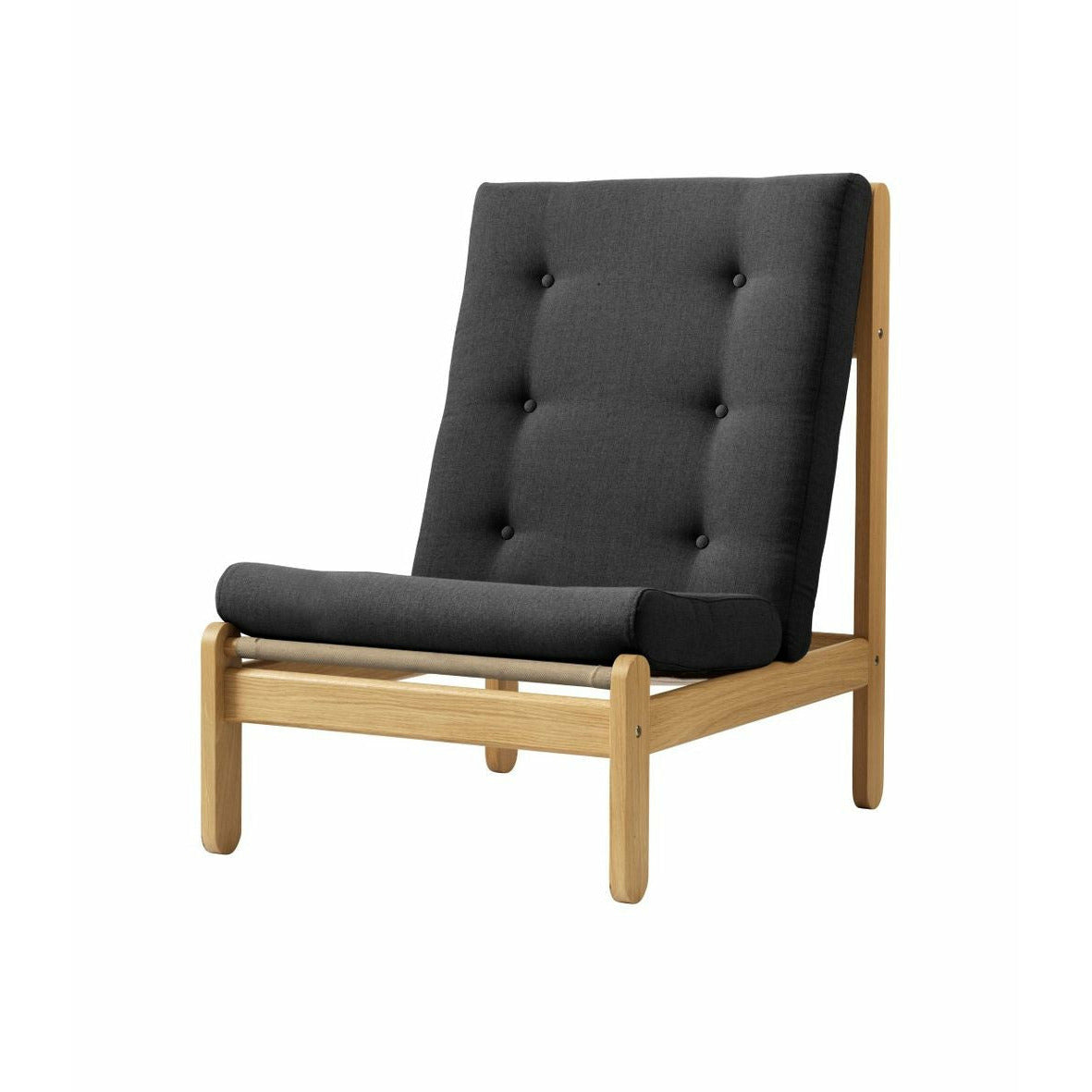 Silla FDB Møbler J112, gris oscuro 60153