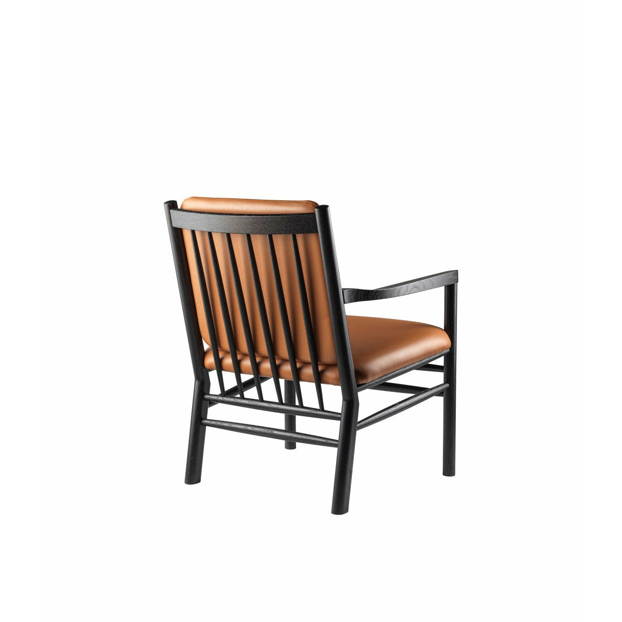 Fdb Møbler J147 fauteuil, zwart/cognac