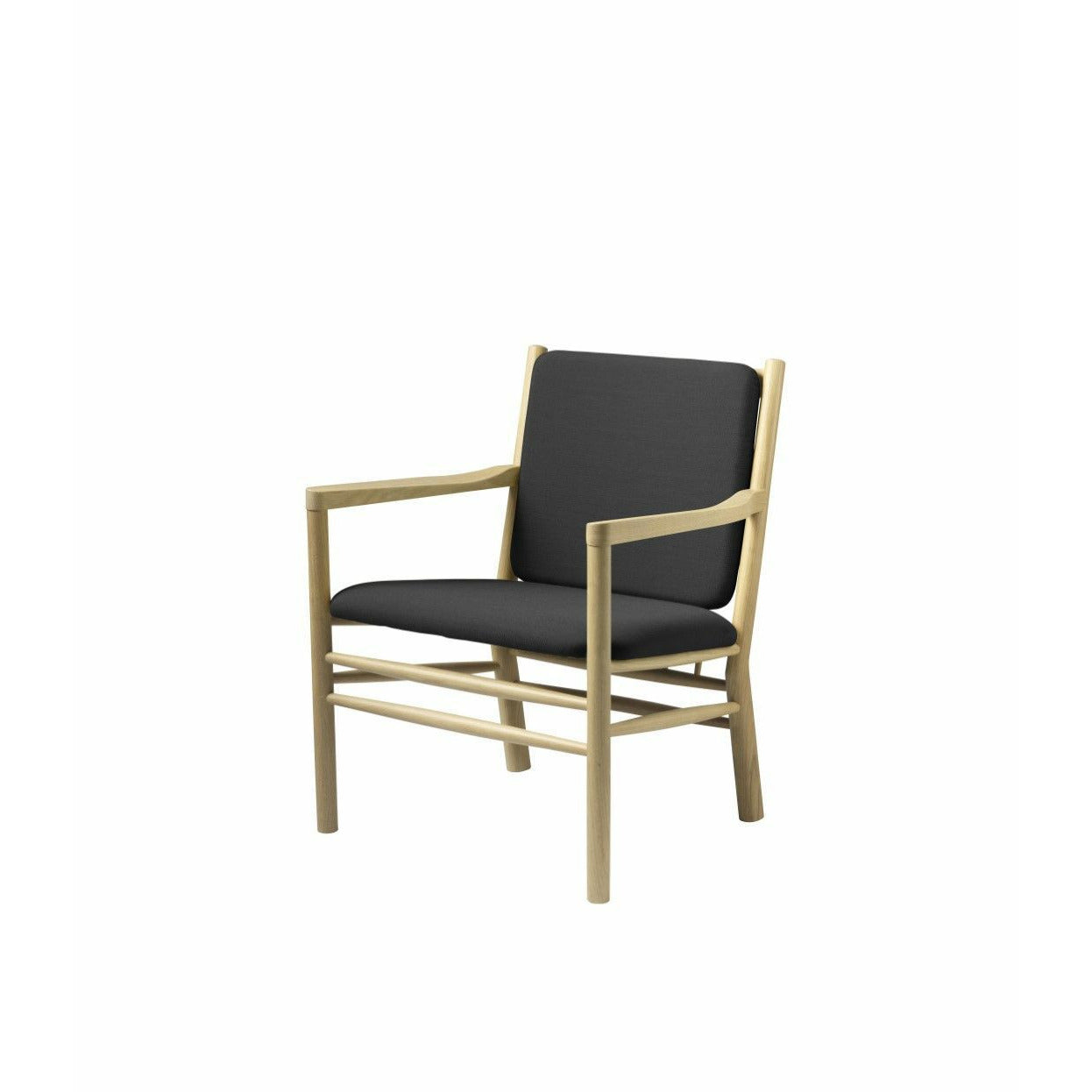 Fdb Møbler J147 fauteuil, natuurlijk/donkergrijs