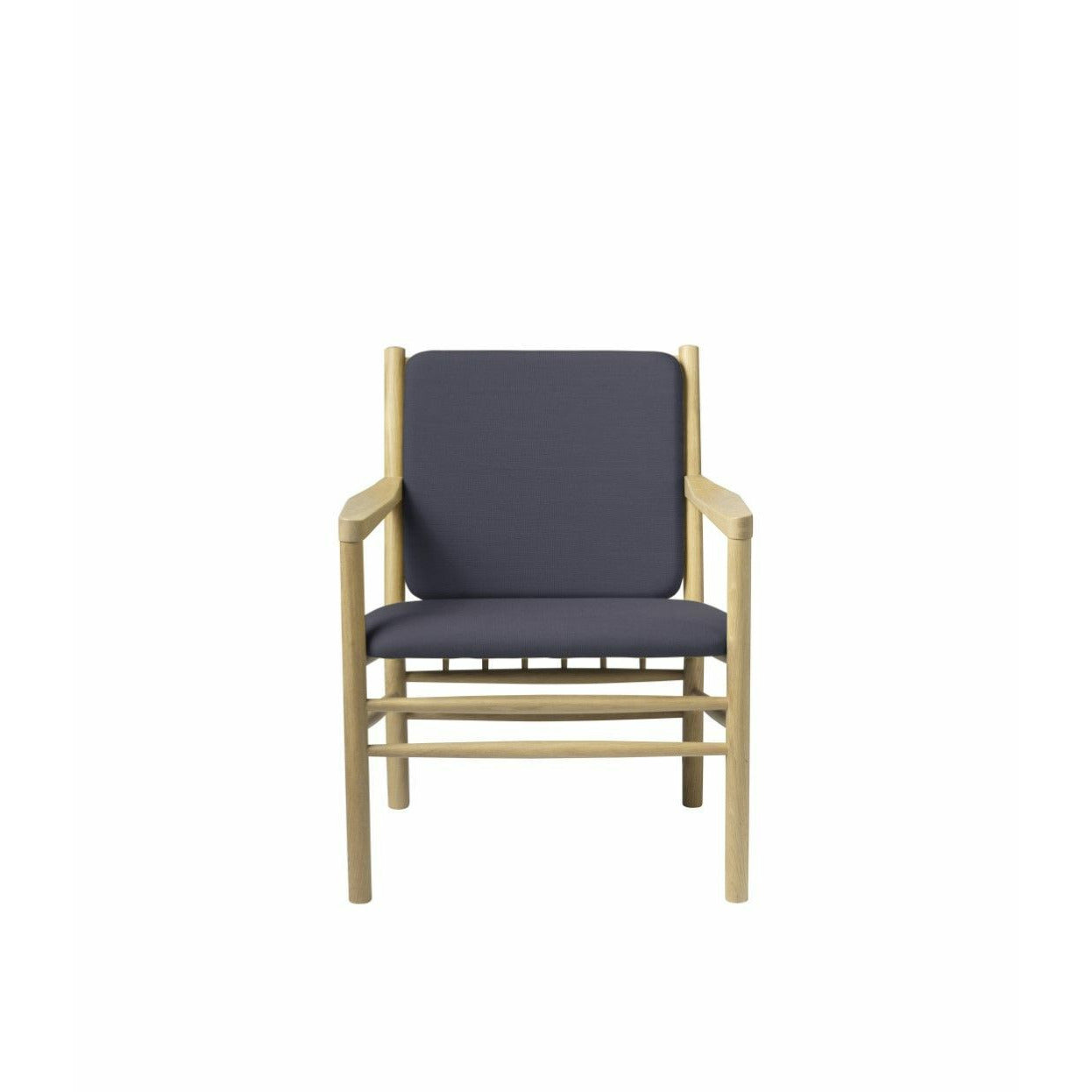 Fdb Møbler J147 Armchair, Natural/Mørkeblå