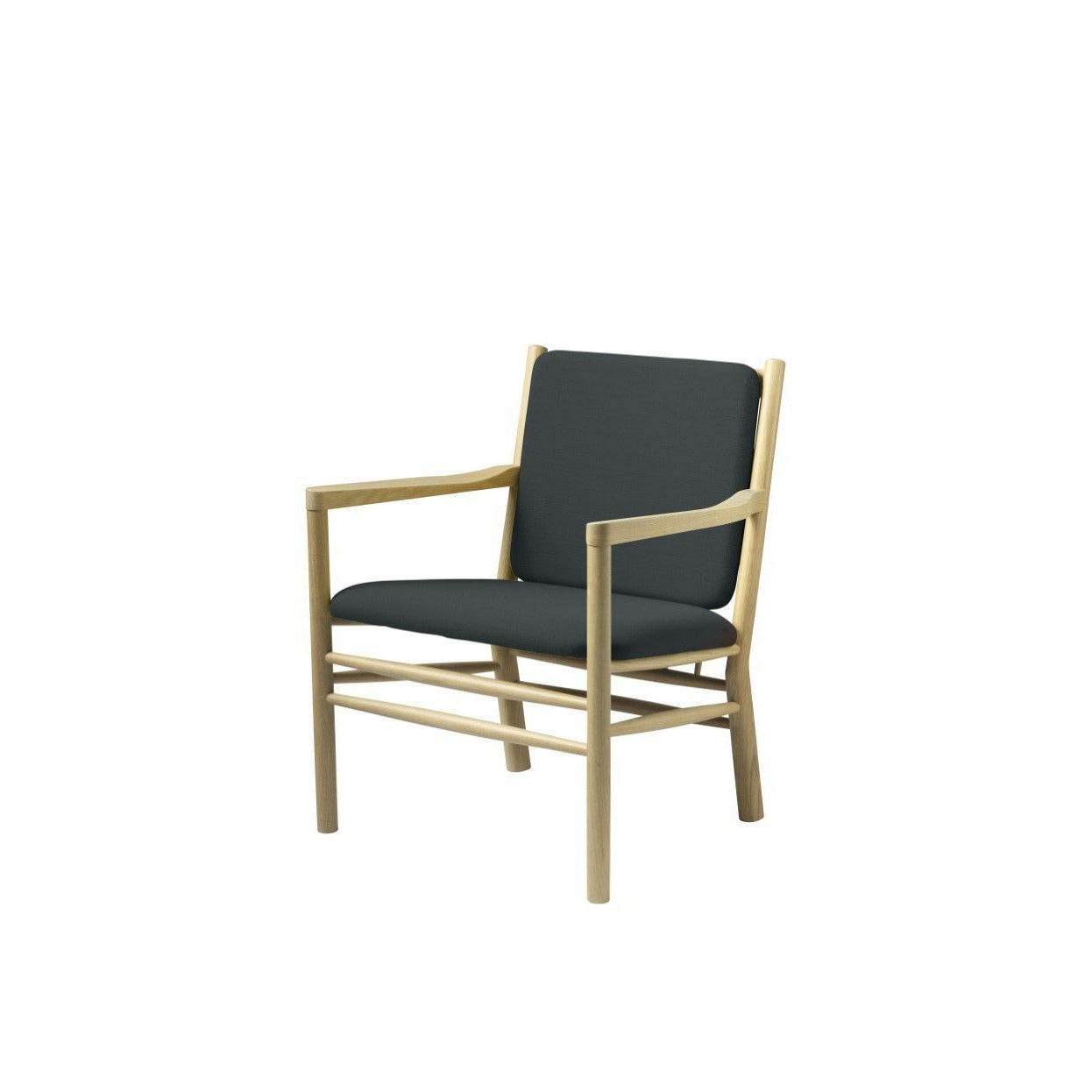 Fdb Møbler J147 fauteuil, natuurlijk/Mørkegrøn