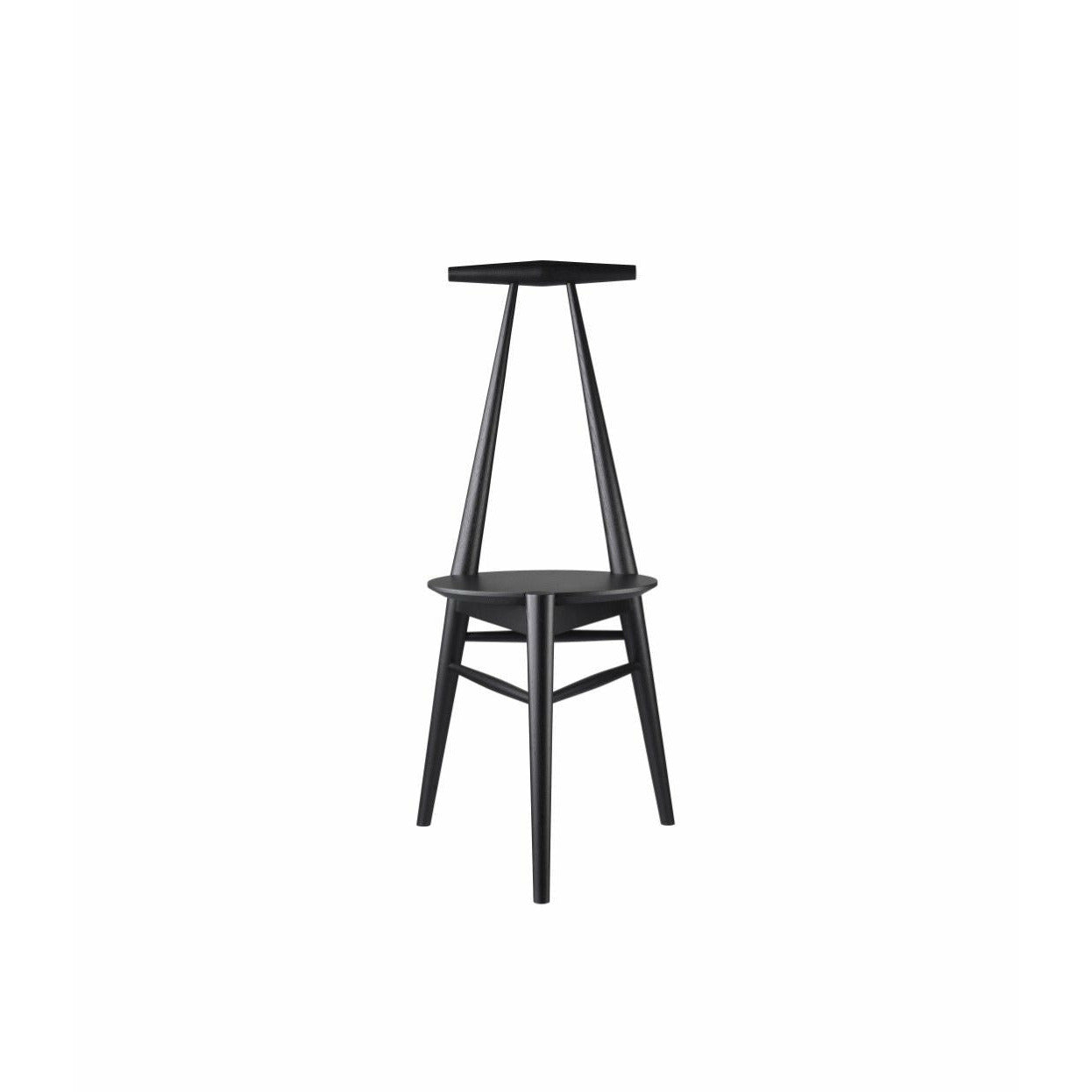 Silla de anclaje FDB Møbler J157, huevo negro