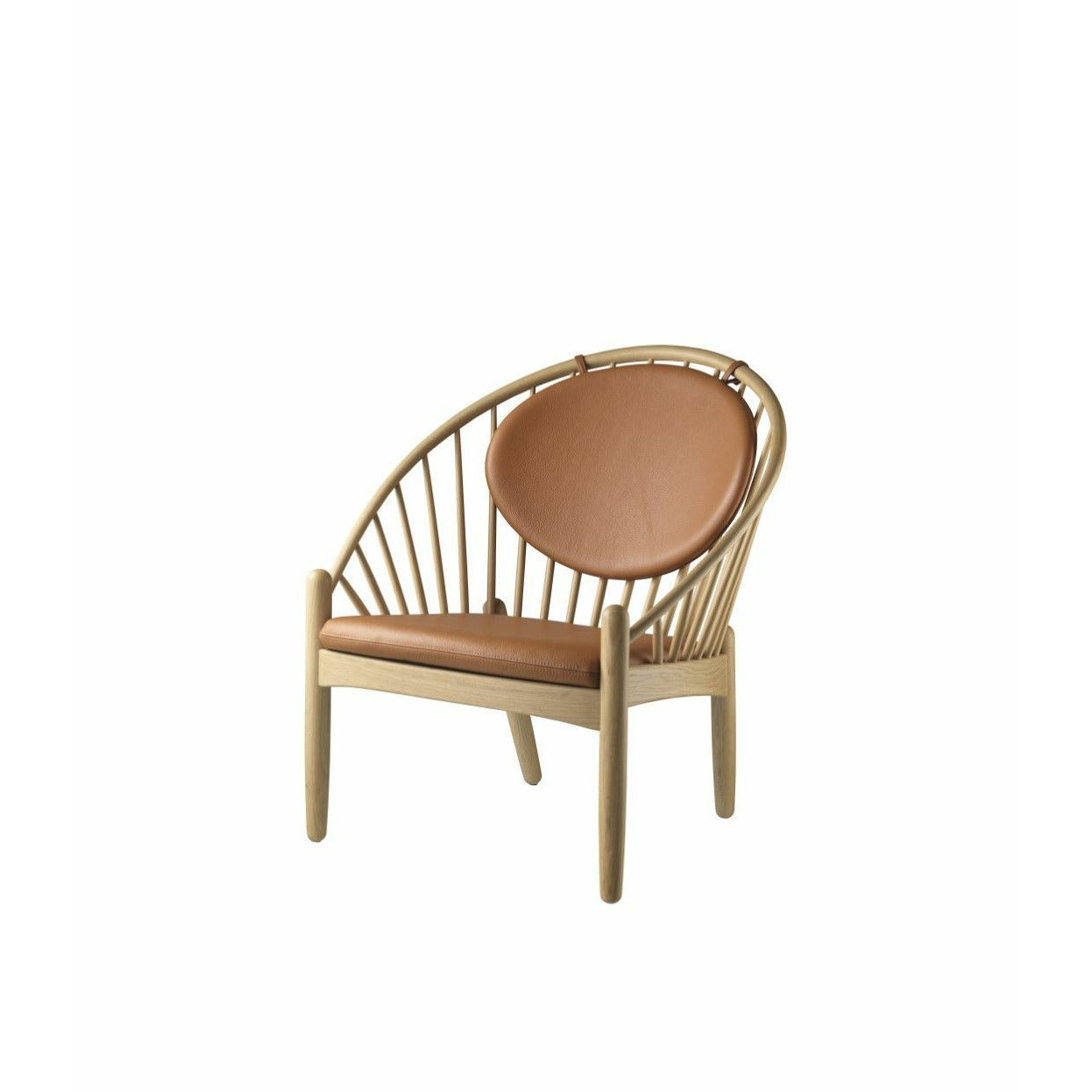 FDB Møbler J166 Jørna Chair, Natural/Cognac