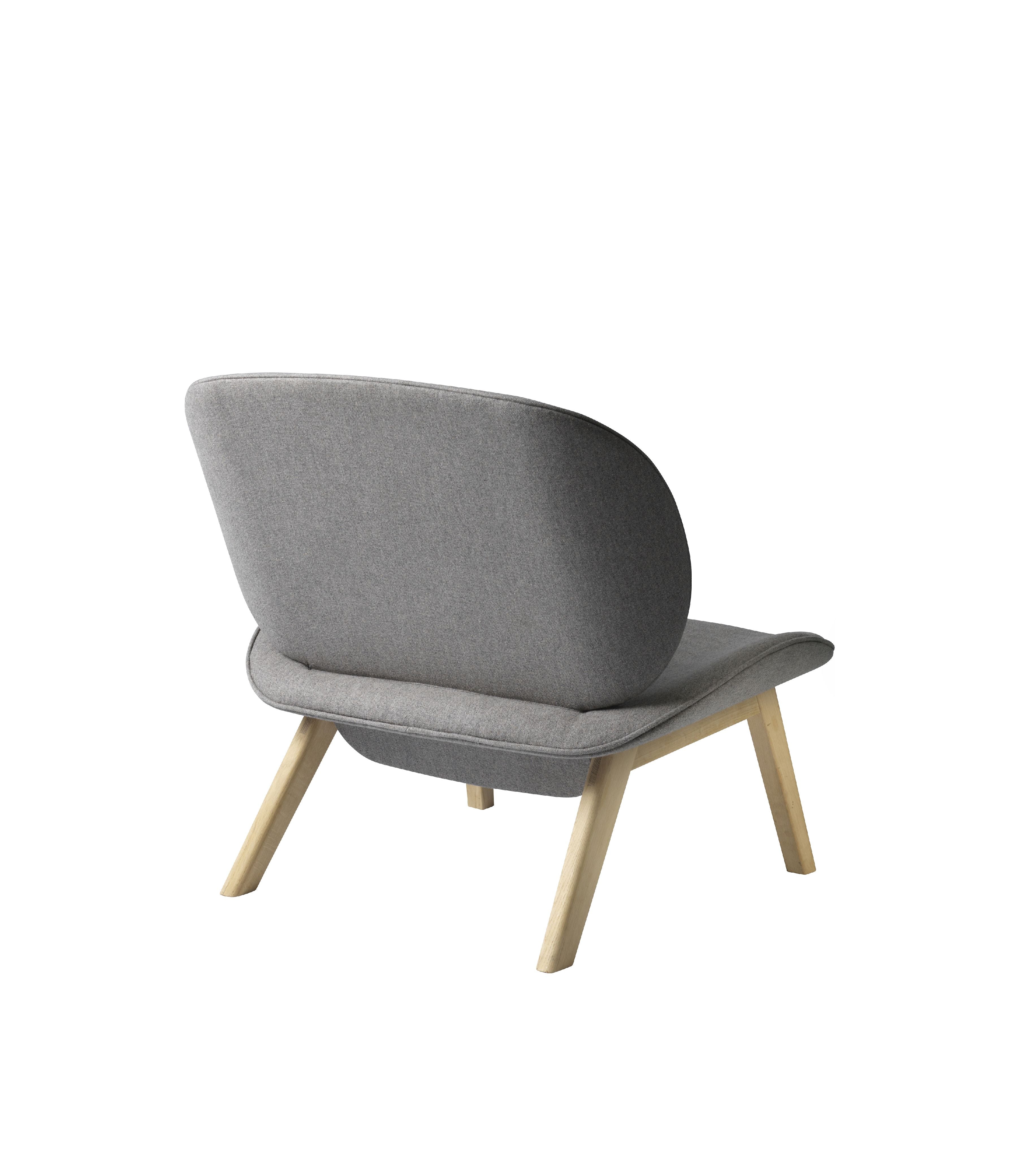 FDBMøblerL32 Suru Lounge椅子，橡木/灰色