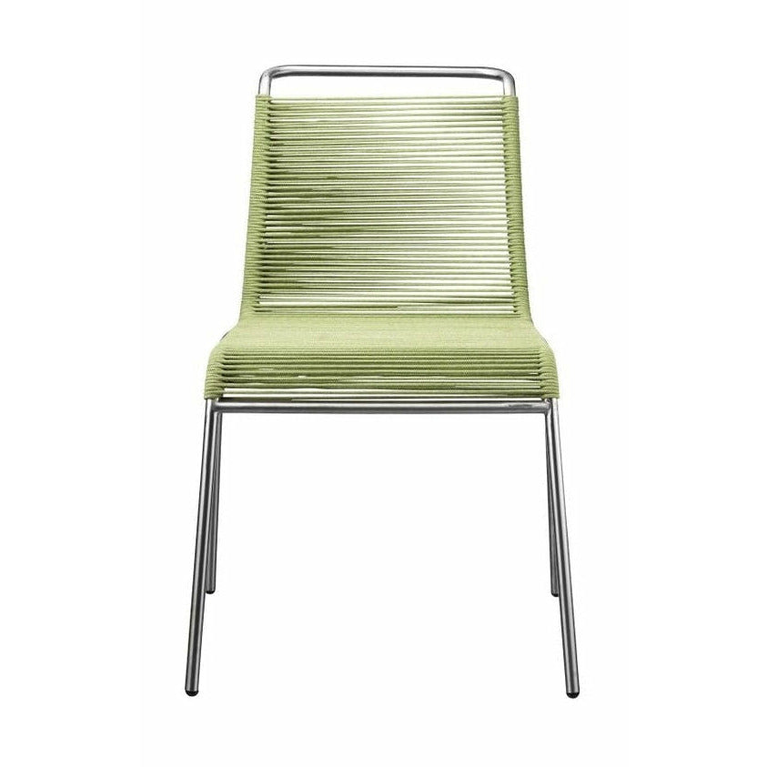 FDB Møbler M20 Teglgaard Silla de cordón, metal/verde