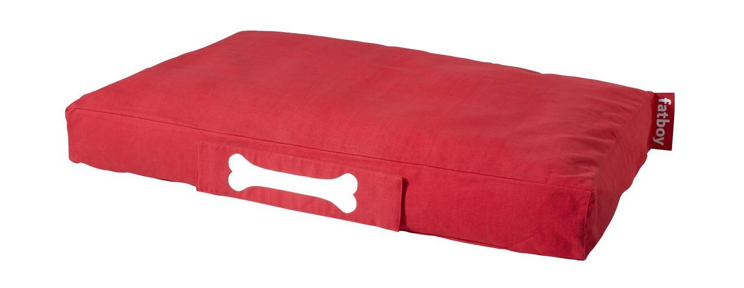 Fatboy doggielounge cuscino per cani lavate in pietra rosso, 120 cm
