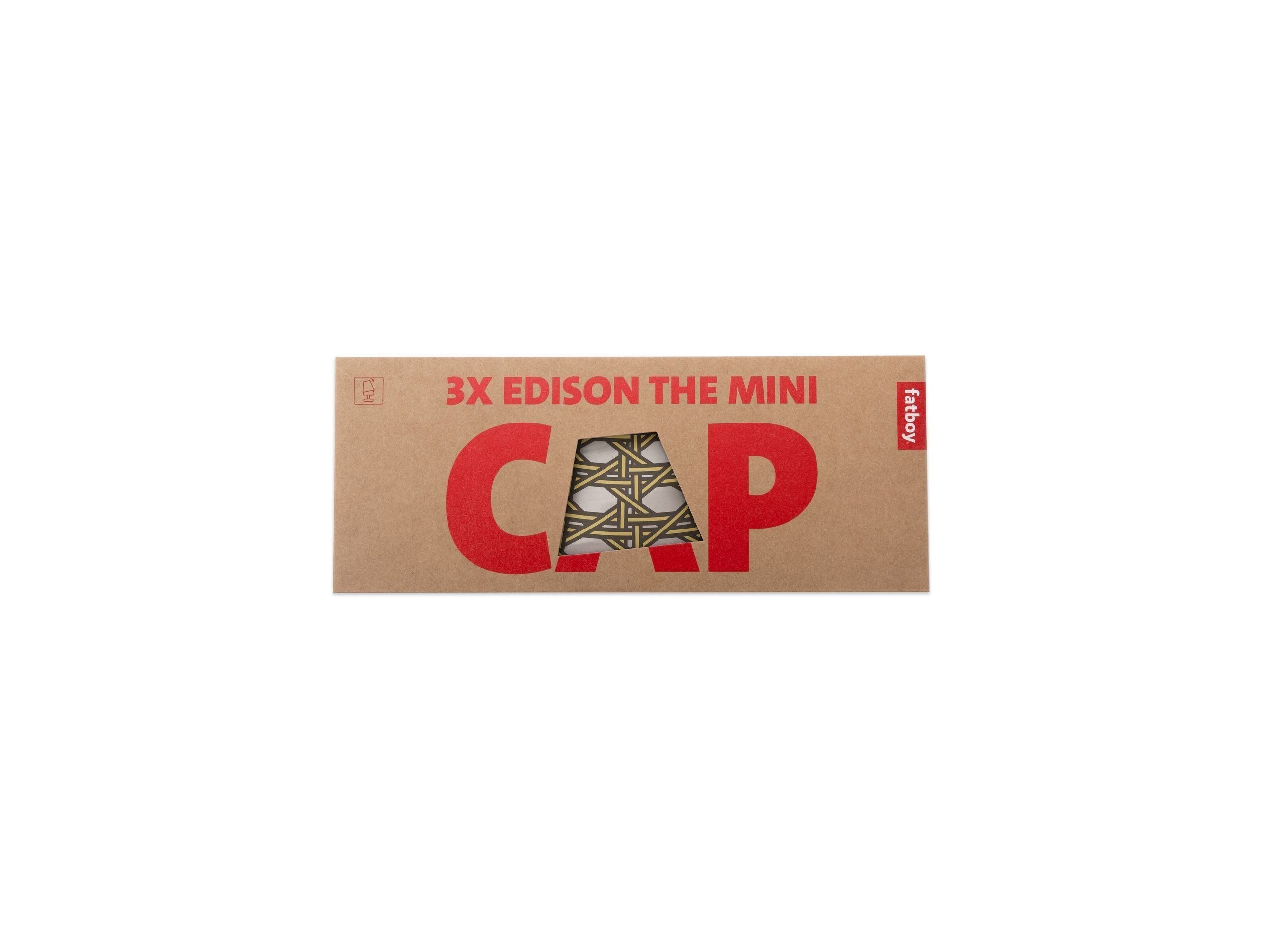 Fatboy Edison The Mini Cappie Lampshades Set van 3 Mikado, Gold Honey