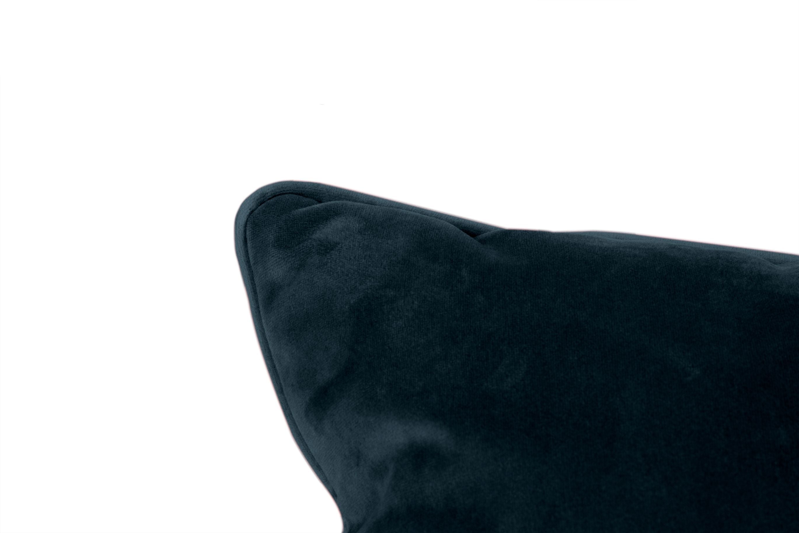 Fatboy King Velvet Cushion reciclado 66x40 cm, azul oscuro