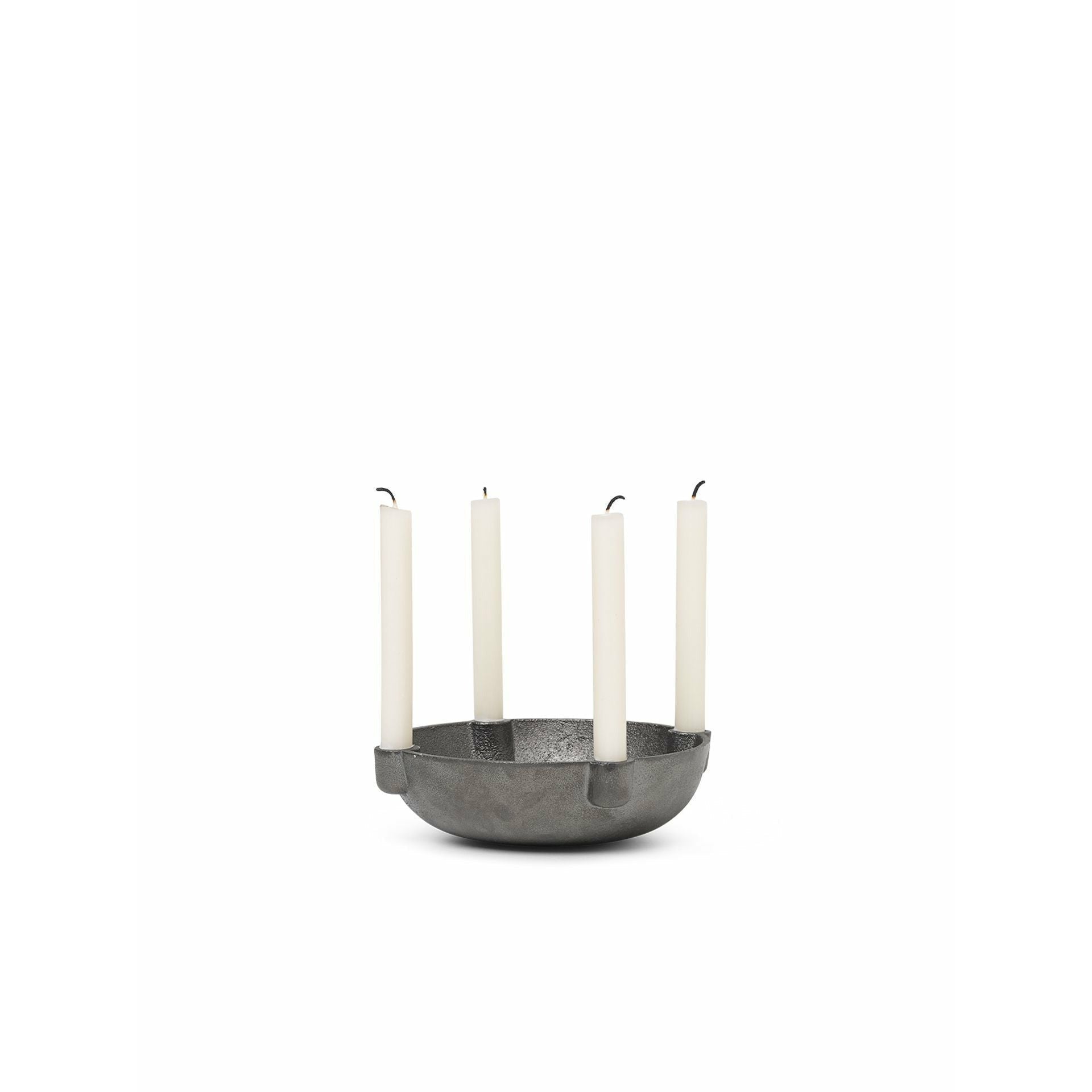 Ferm Living Bowl Candle Holder Small, Black Brass