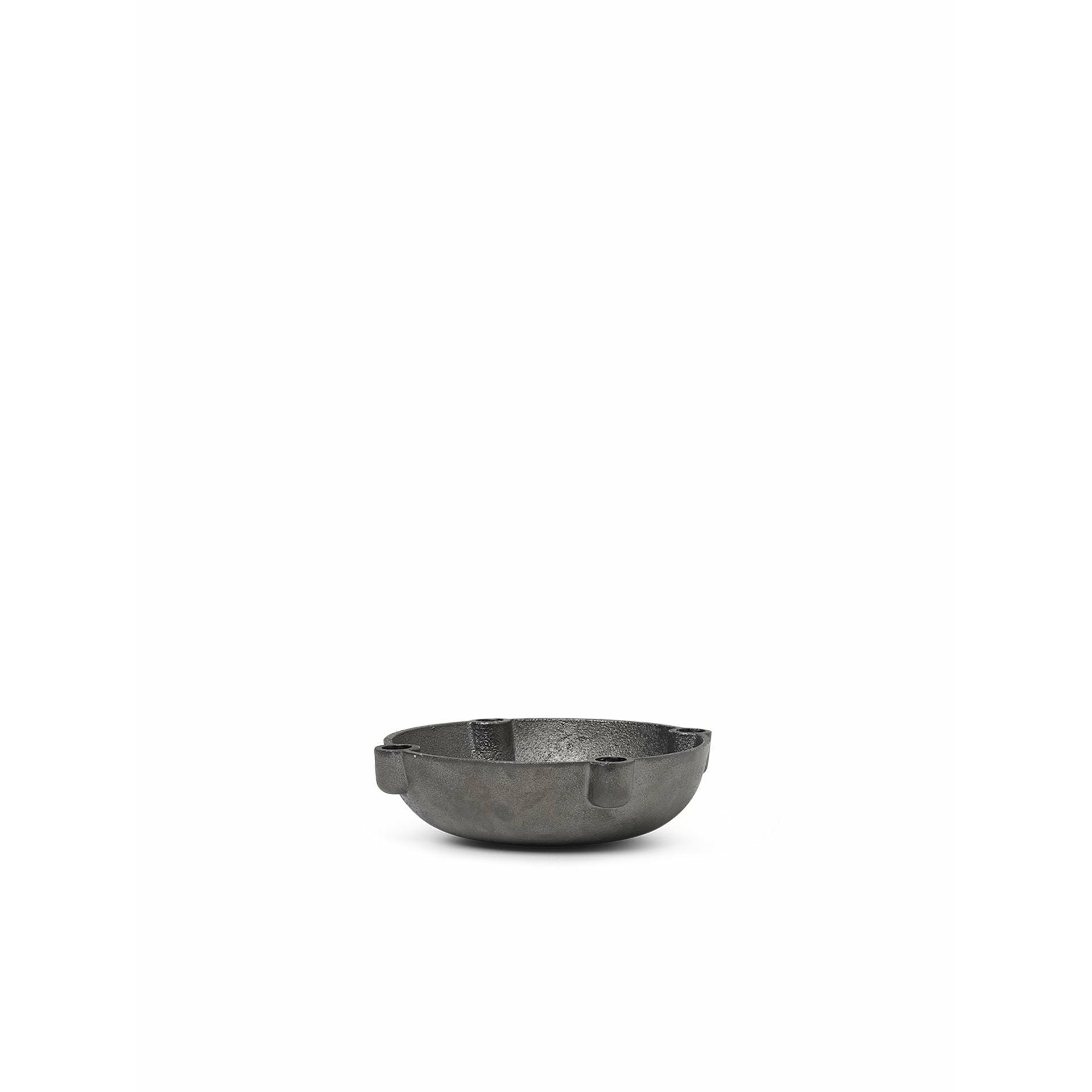 Ferm Living Bowl Candle Holder Small, Black Brass