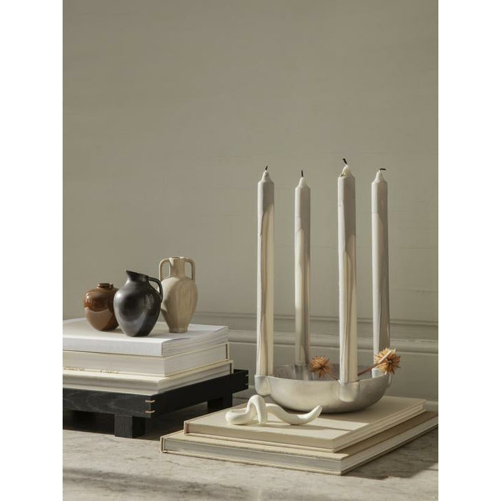 Ferm Living Bowl Candlestick Medium, Grey