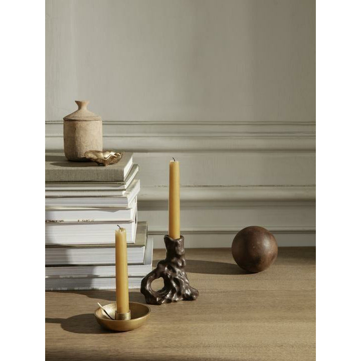 Ferm Living Bowl Candlestick singel, mässing