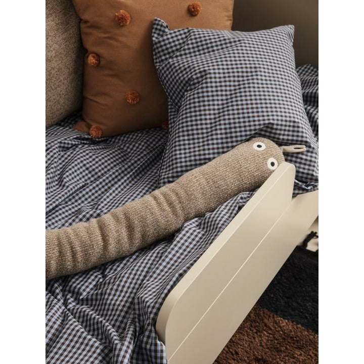Ferm Living Check Bed Linen Junior 100x140 cm, blå